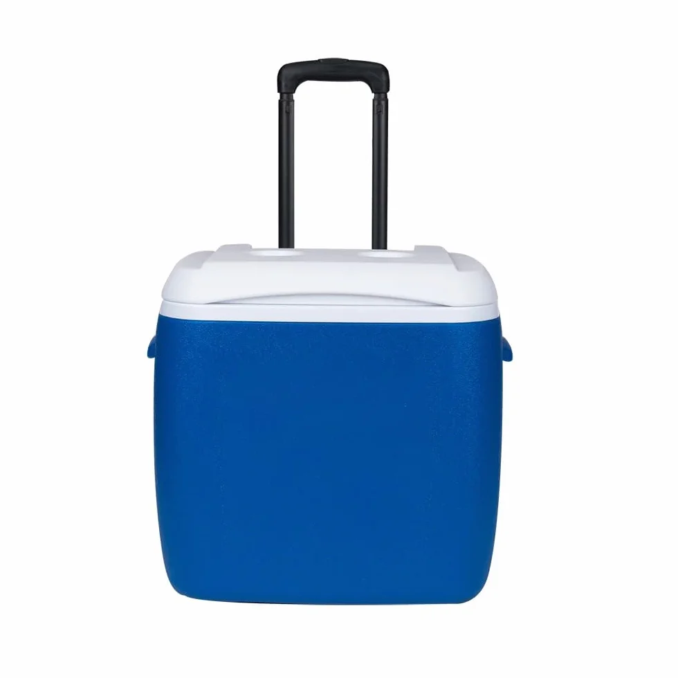 CREVICOSTA QUALITY MARK MARCAS DE CALIDAD - Nevera Rígida con Ruedas Nevera MEDITERRÁNEA 28 L. Azul