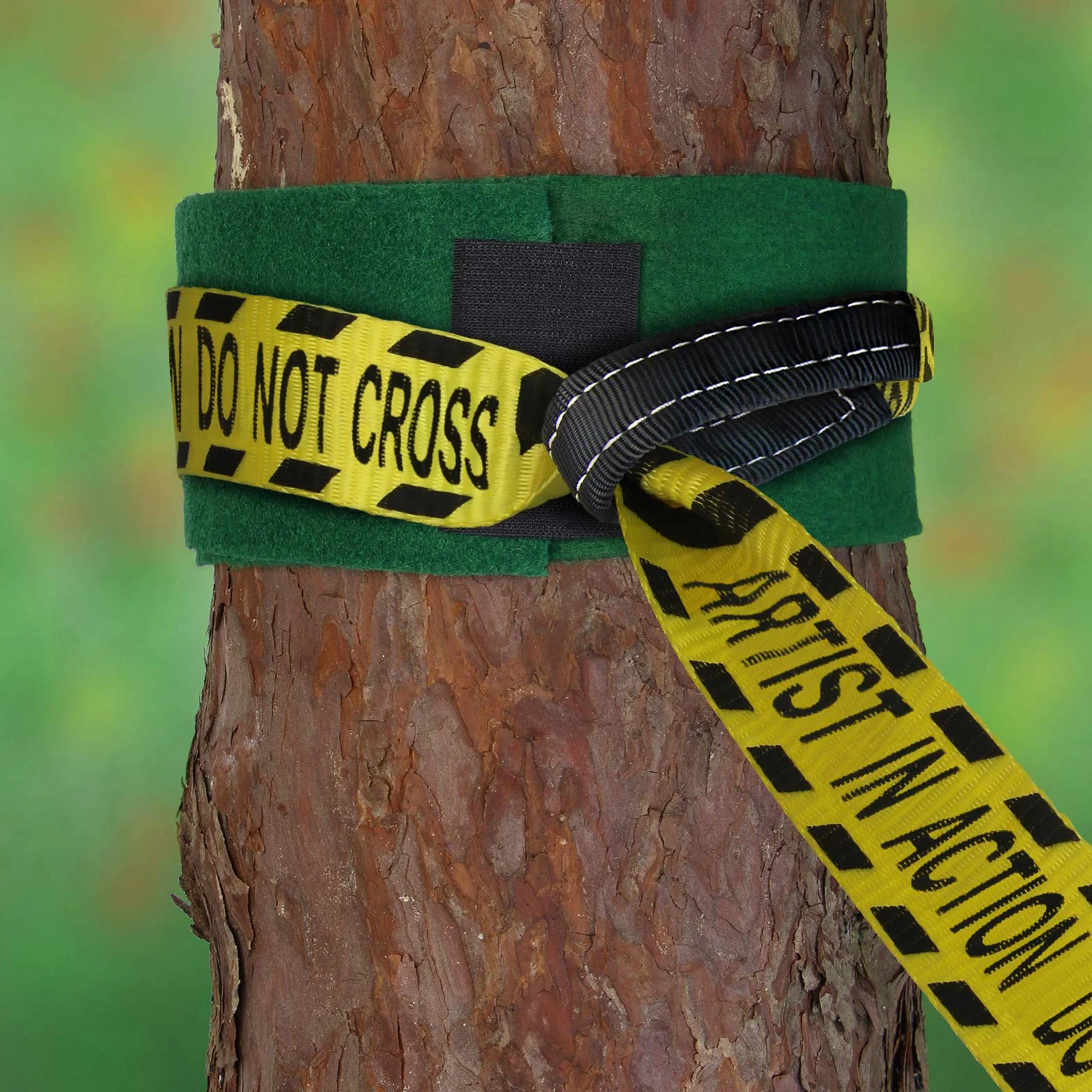 ALPIDEX Slackline 15 m 2t + 2 x Protector de árbol + Protector de trinquete
