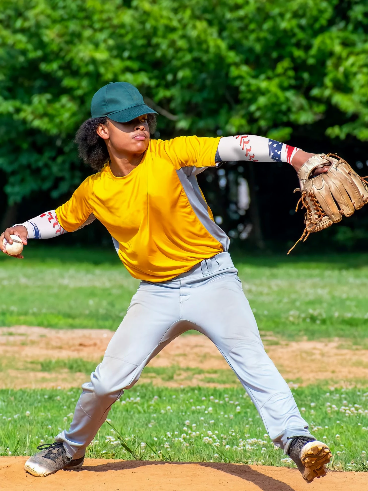 12 pares de mangas deportivas para niños, básquetbol, béisbol, protección UV, protección solar