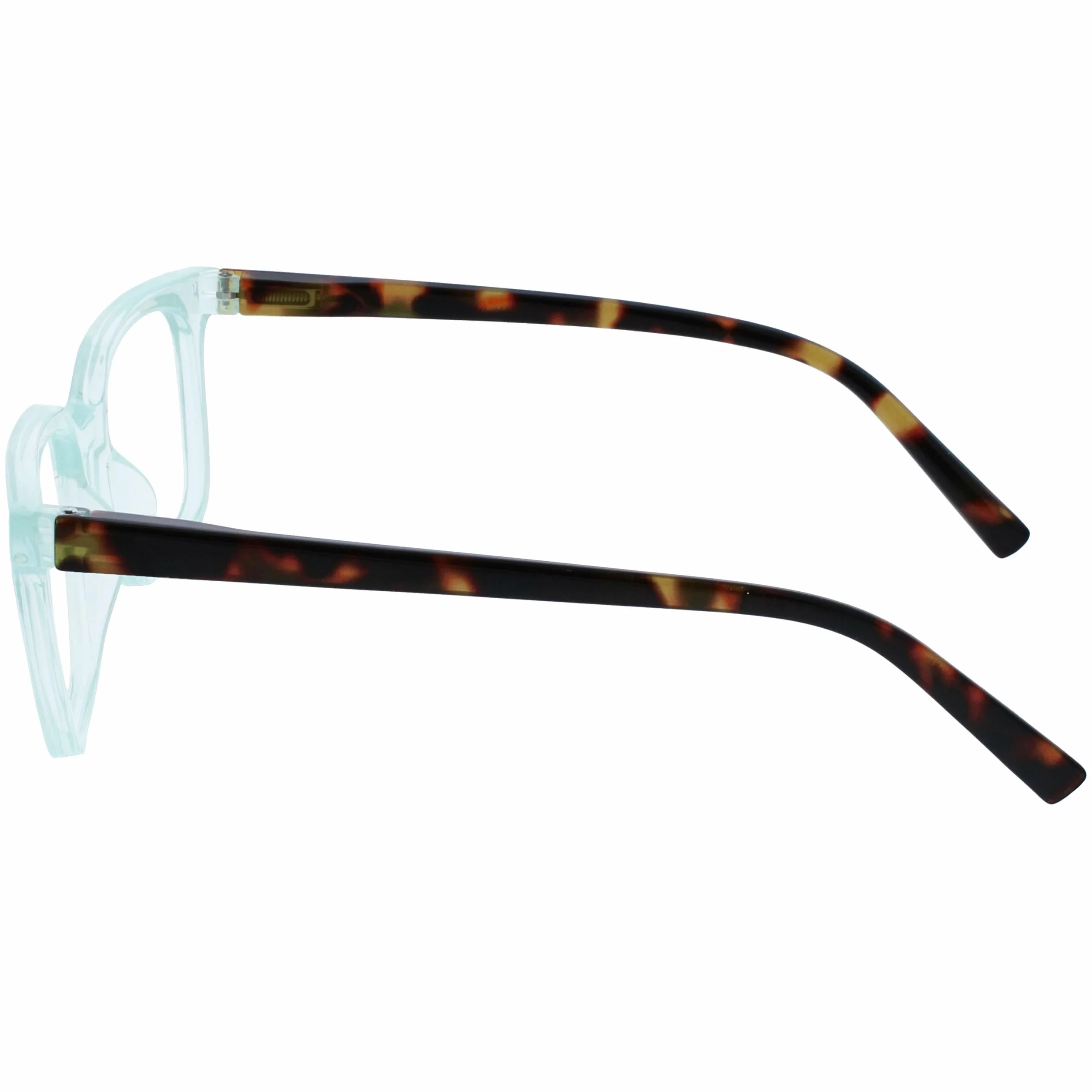 OPULIZE Gafas de Lectura Marco Rectangular Ancho Turquesa +1.50