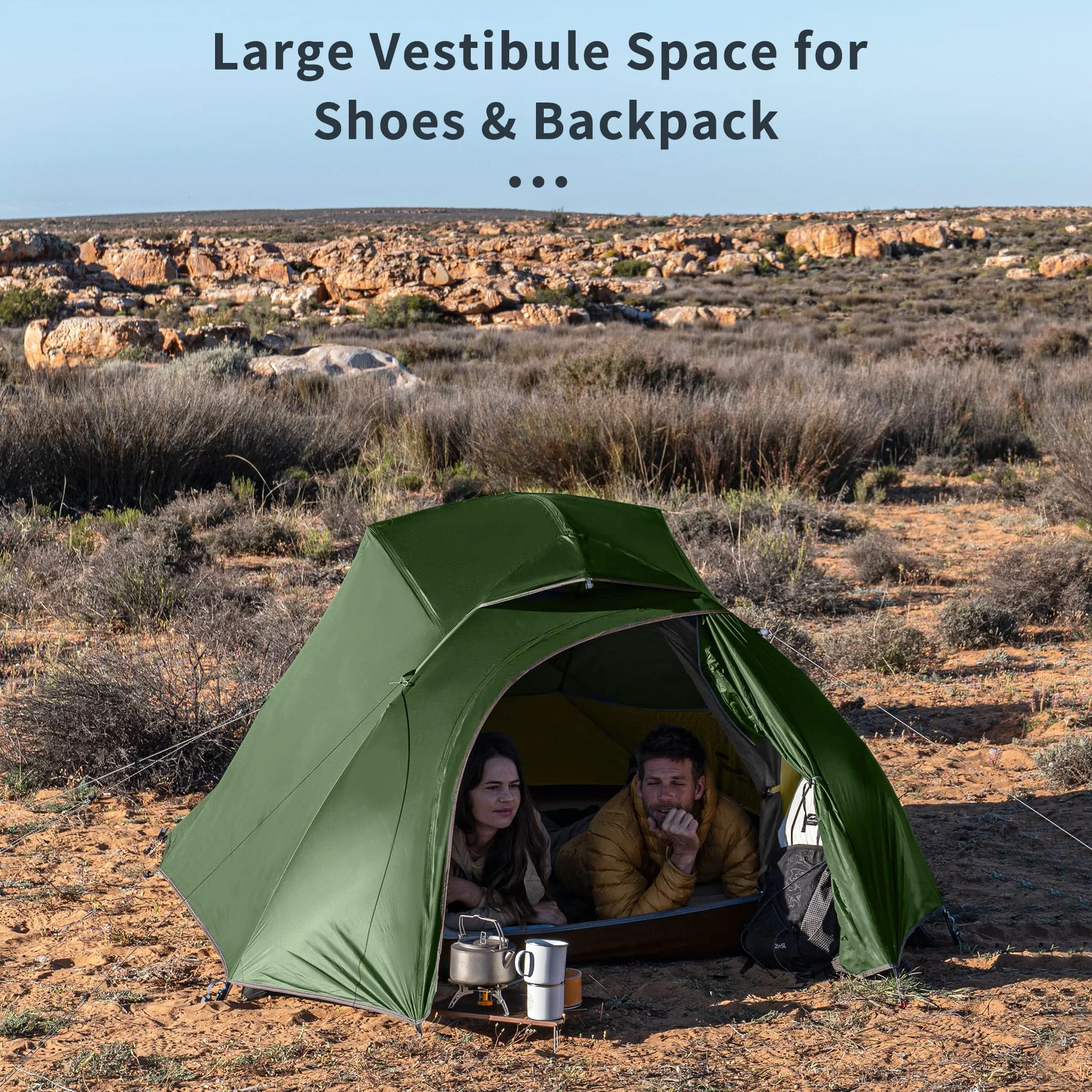 Naturehike Cloud-Up 3 - Tienda de campaña profesional ultraligera para 3 personas, mochileros, senderismo, camping, ciclismo