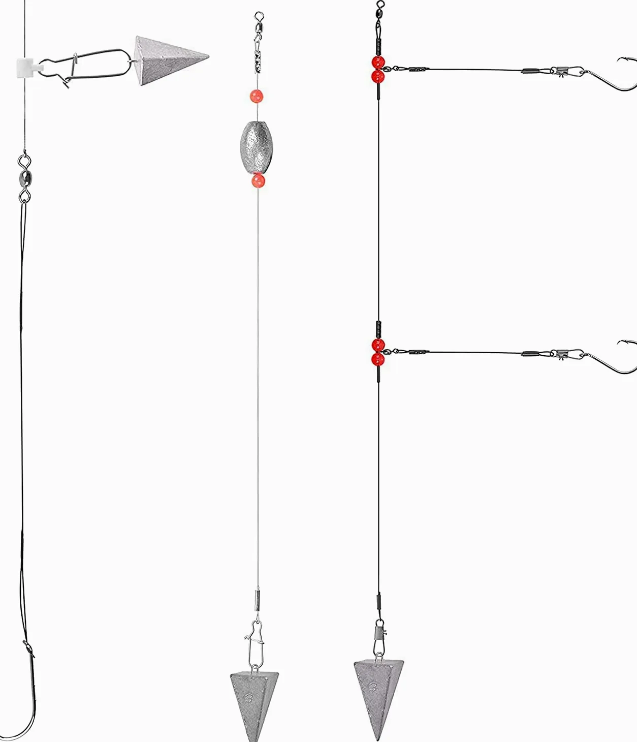 Pirámide Plomos Pesas Pesas de Pesca Surf Pesas de Pesca Plomos Océano Agua Salada Pirámide Pesca Plomos de Pesca Equipo de Pesca Aparejos de Pesca 1 oz 2 oz 3 oz 4 oz 5 oz 6 oz 8 oz