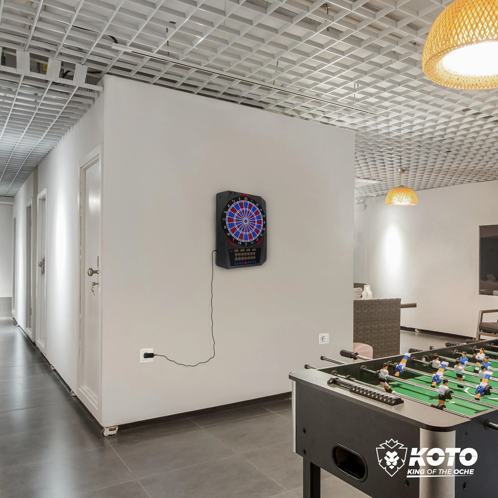 KOTO – Diana Electrónica Royal 580, 6 Dardos Soft, 36 Juegos, Más de 580 Variantes, para 1-8 Jugadores