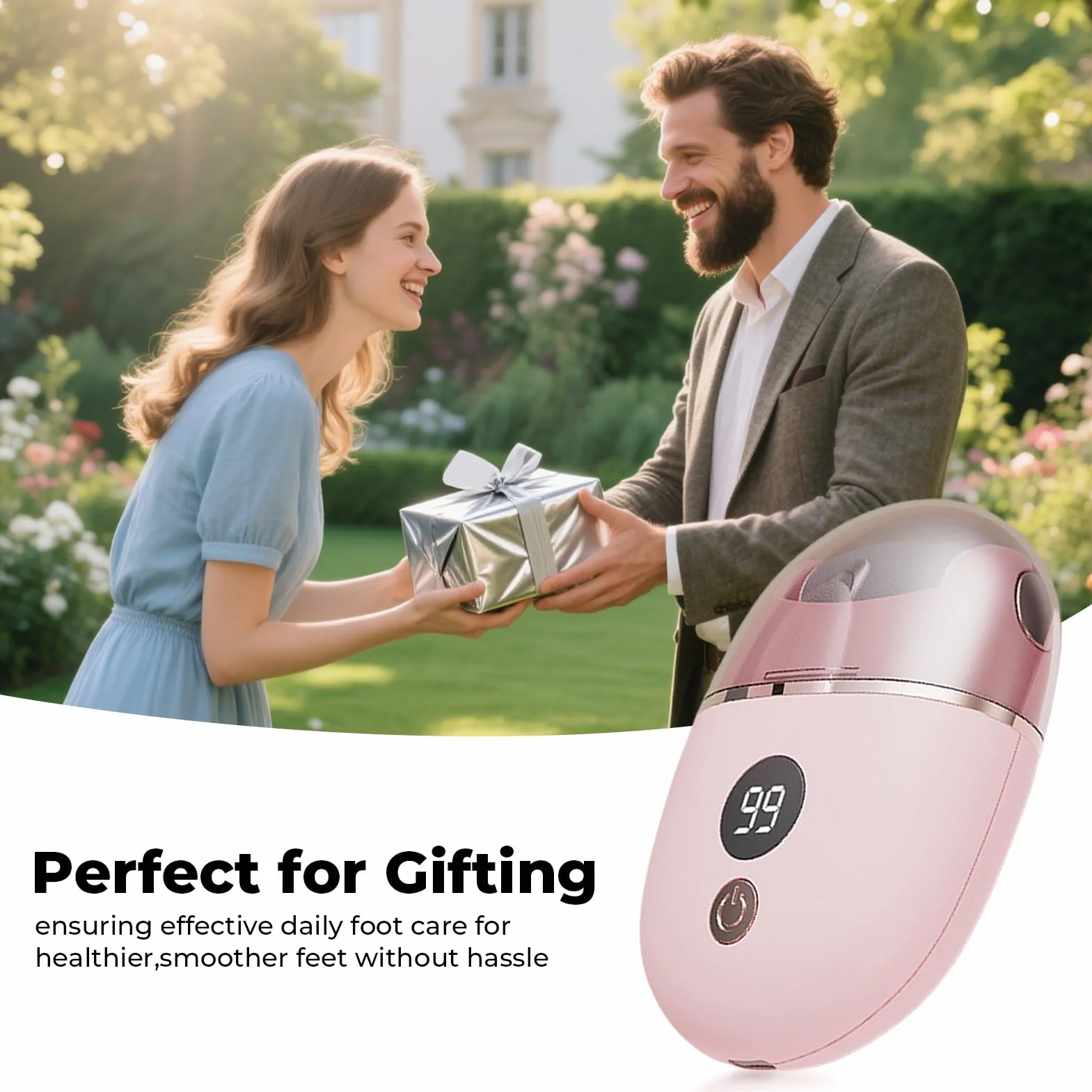 Máquina Eléctrica para Callos Recargable 3 Accesorios