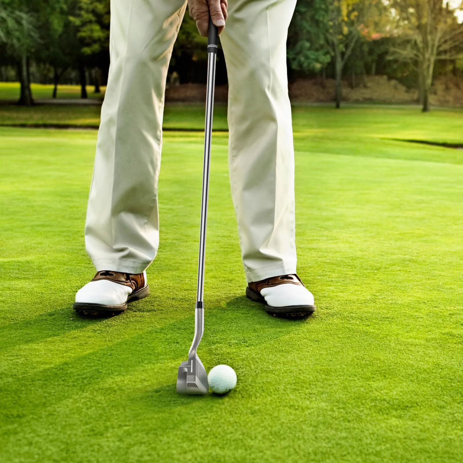 GOPLUS Golf Club Chipper, Cuña de Lanzamiento y Astillado para Diestros de 36 Grados para Hombres y Mujeres, Palo de Golf Corta Golpes de su Juego Corto, 89 cm