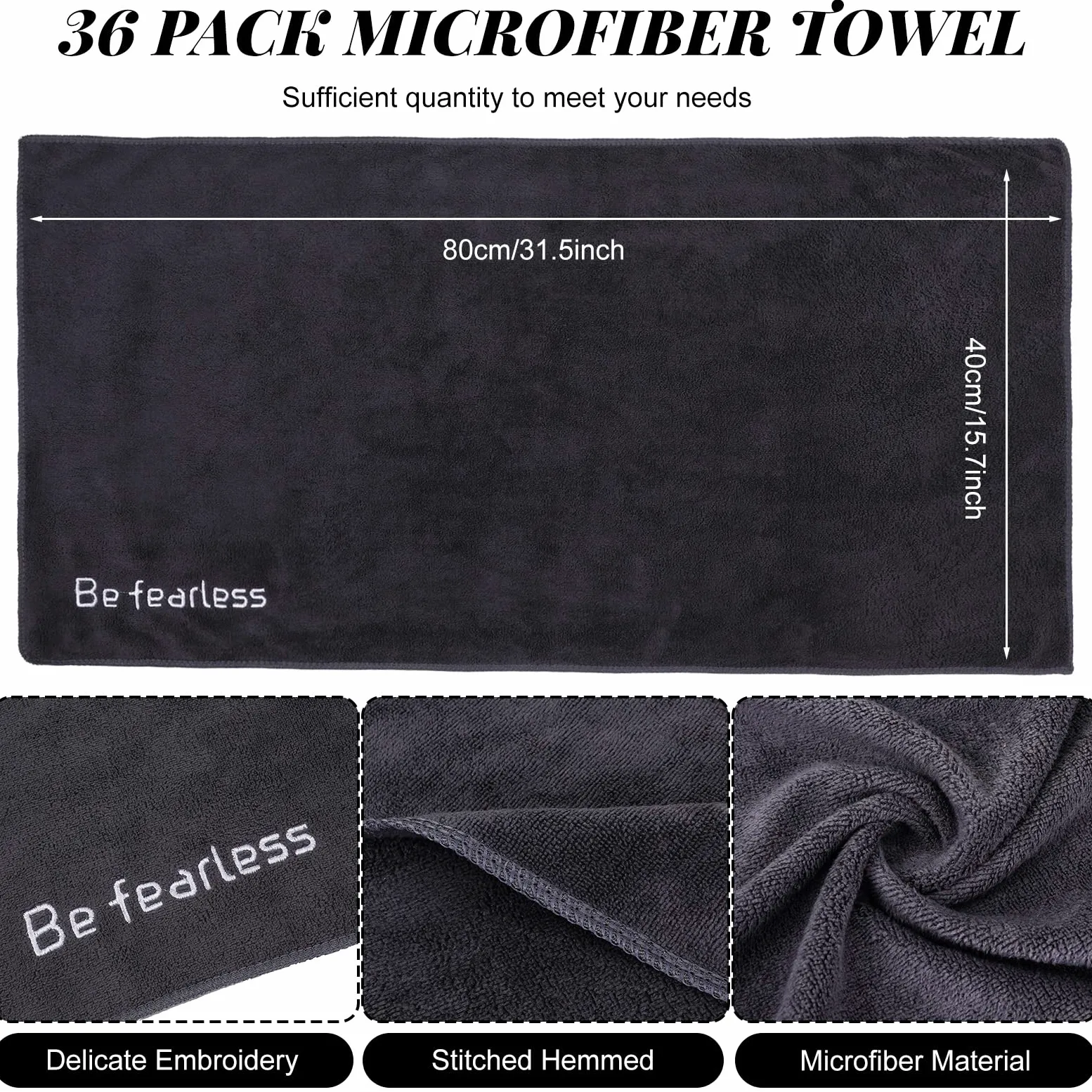 Newwiee Toallas de gimnasio de microfibra para ejercicio, fitness, a granel, 32 x 16 pulgadas, suaves, de secado rápido, absorben el sudor, toalla de yoga para mujeres y hombres, toalla deportiva para