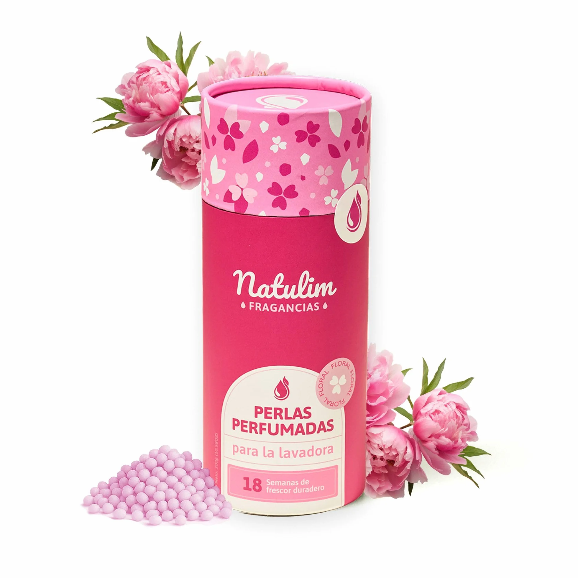 Natulim Perlas Perfumadas Aromatizantes para Ropa Fragancia Duradera 30 Lavados Floral