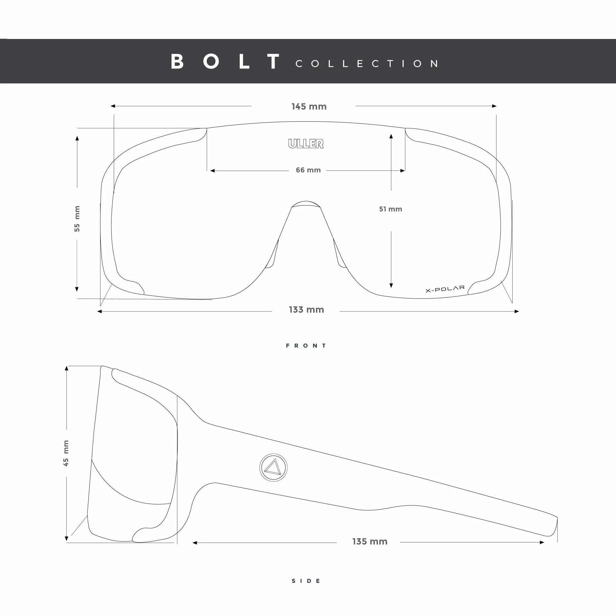 Uller Gafas de sol Deportivas Polarizadas para Ciclismo y Running Hombre Mujer Modelo BOLT