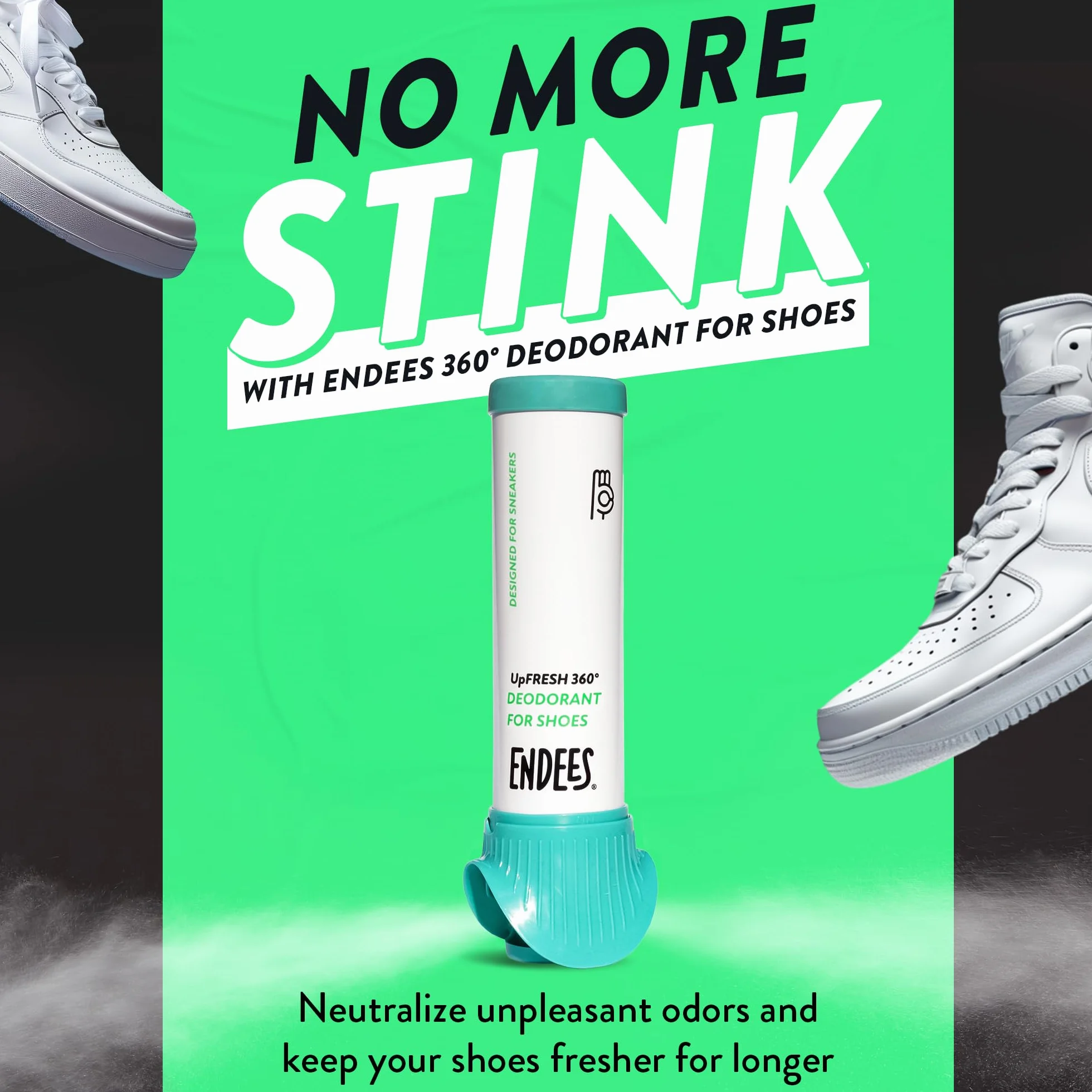 UpFresh 360° Desodorante para Calzado en Spray 3x100ml Frescor Duradero Neutralizante Unisex