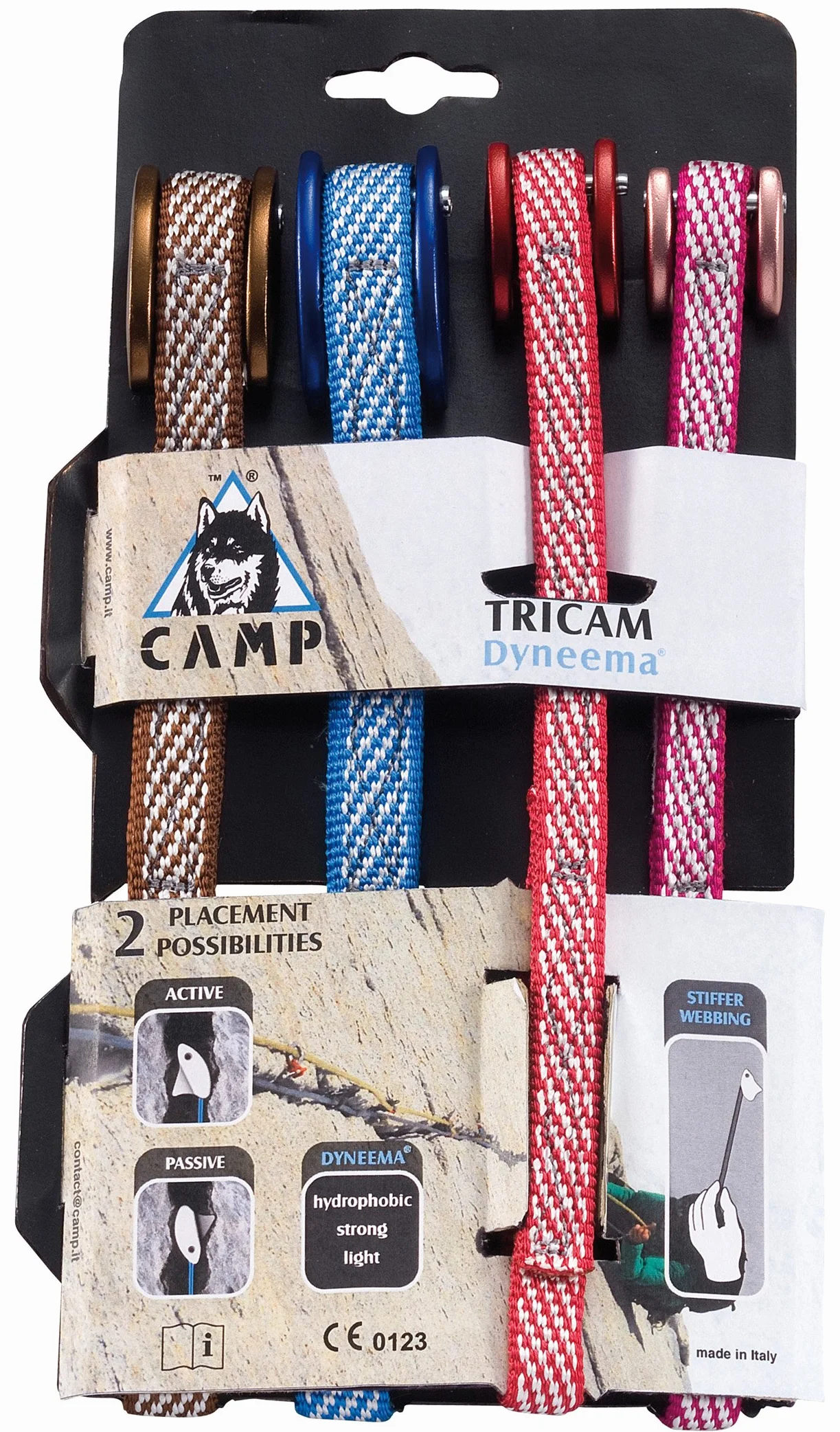 C.A.M.P. - Chocks - Set TRICAM DYNEEMA - 4 pz