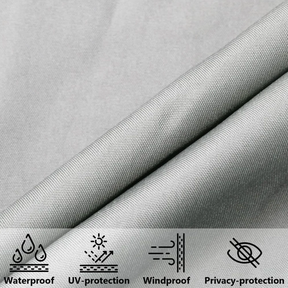 vidaXL Toldo de Vela poliéster Oxford 100% Gris Claro 2,5x2,5x3,5 m, toldo, Parasol, Carpa, toldos, parasoles, Carpas, entoldado, entoldados