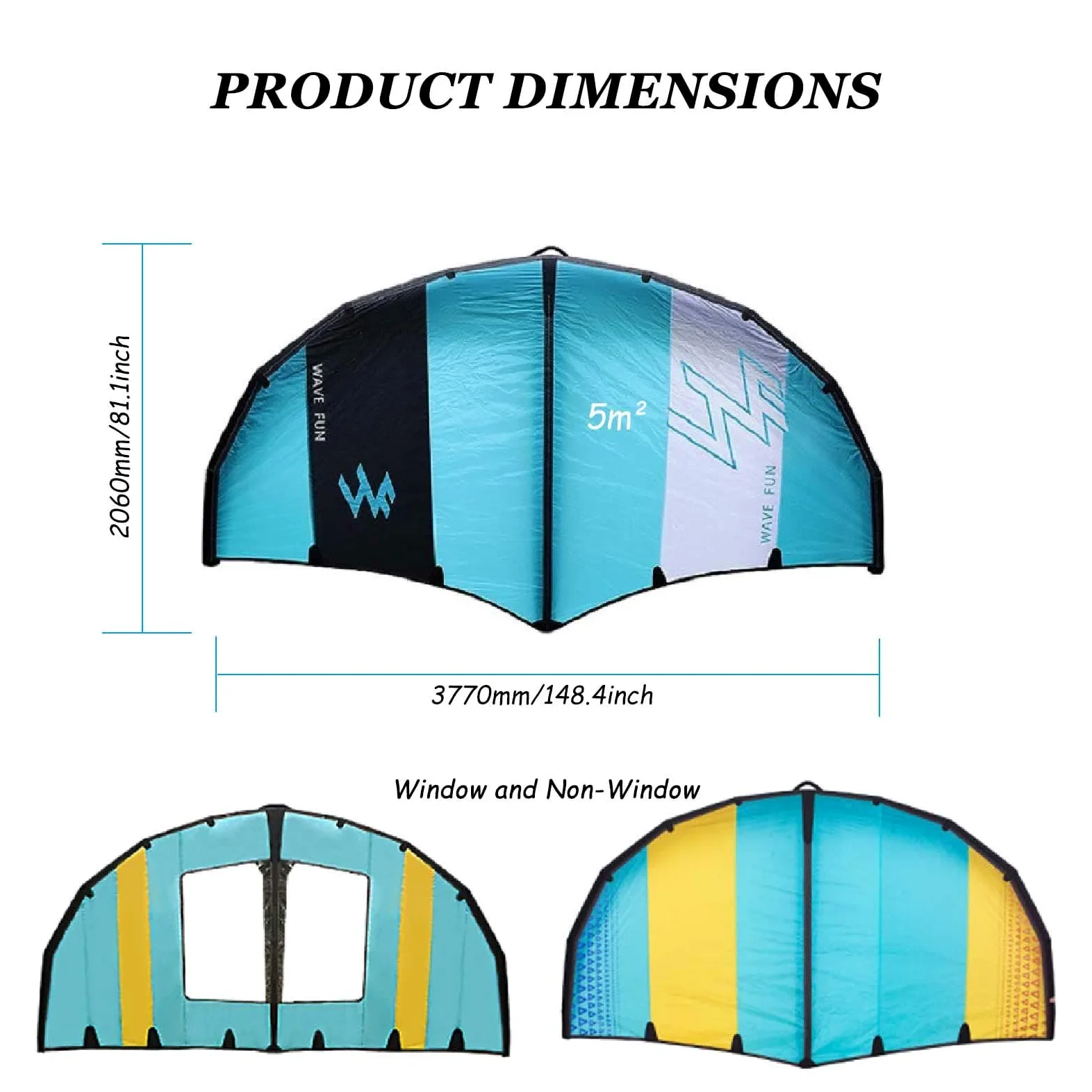 Wind Wingfoil Y Tabla Hydrofoil con Tabla Hydrofoil Inflable, Wind Wing Foil Y Hydrofoil Inflable Windfoil Hydrofoil para Deportes Acuáticos Al Aire Libre,D
