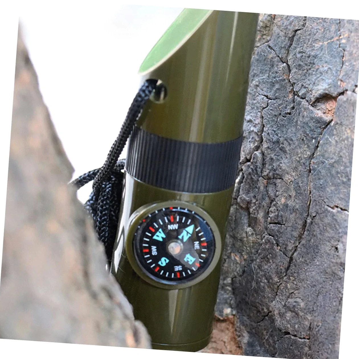 BESPORTBLE Brújula Silbato Brújula para Collar De Supervivencia Cordones Radio Cerillas De Tiro con Arco Silbato De Supervivencia Portátil Silbato De Supervivencia Al Aire Libre Silbatos De