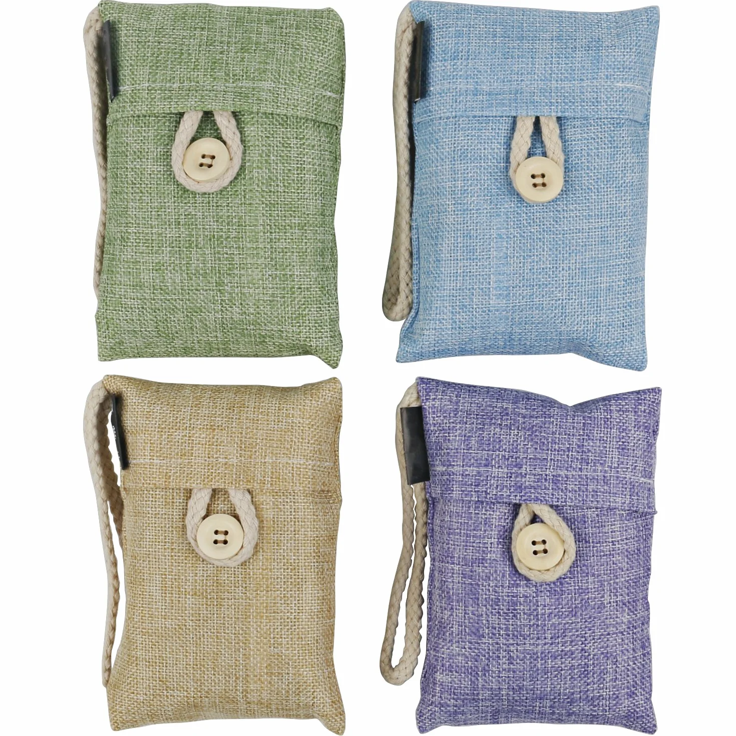 TRIXES Bolsas Purificadoras de Lino Carbón de Bambú para Armario Absorben Olores