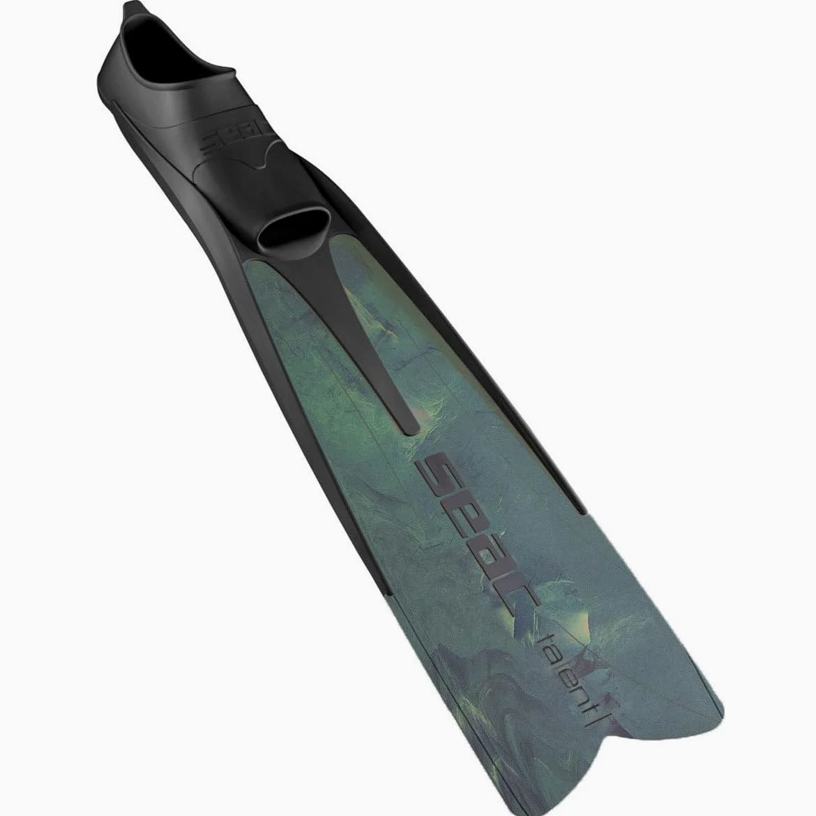 SEAC Talent Camo Largo Libre Buceo Suave y Potente Aletas para Pesca de Lanza Camuflaje Gris, 43/44