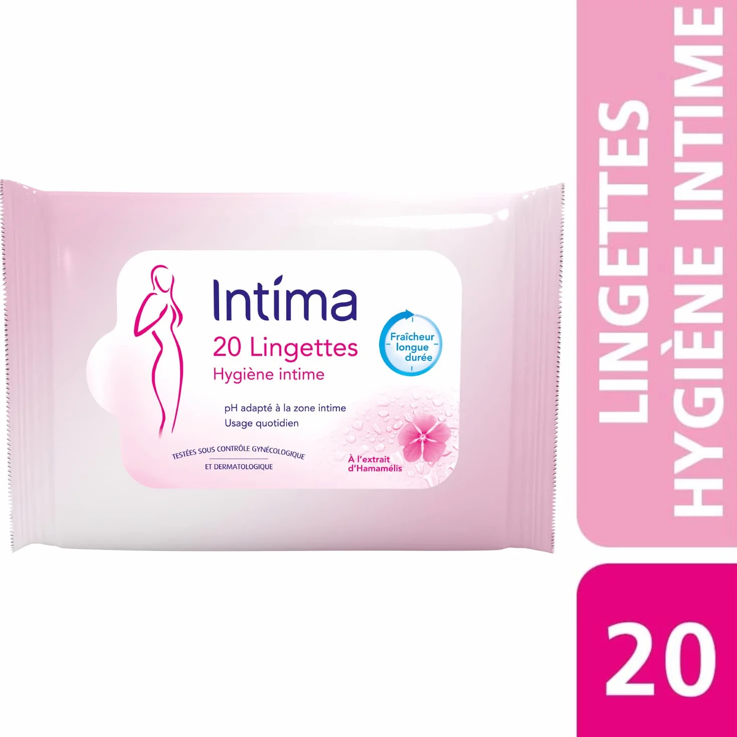 Intima Liasan 20 Toallitas íntimas sensibles con extracto de hamamelis