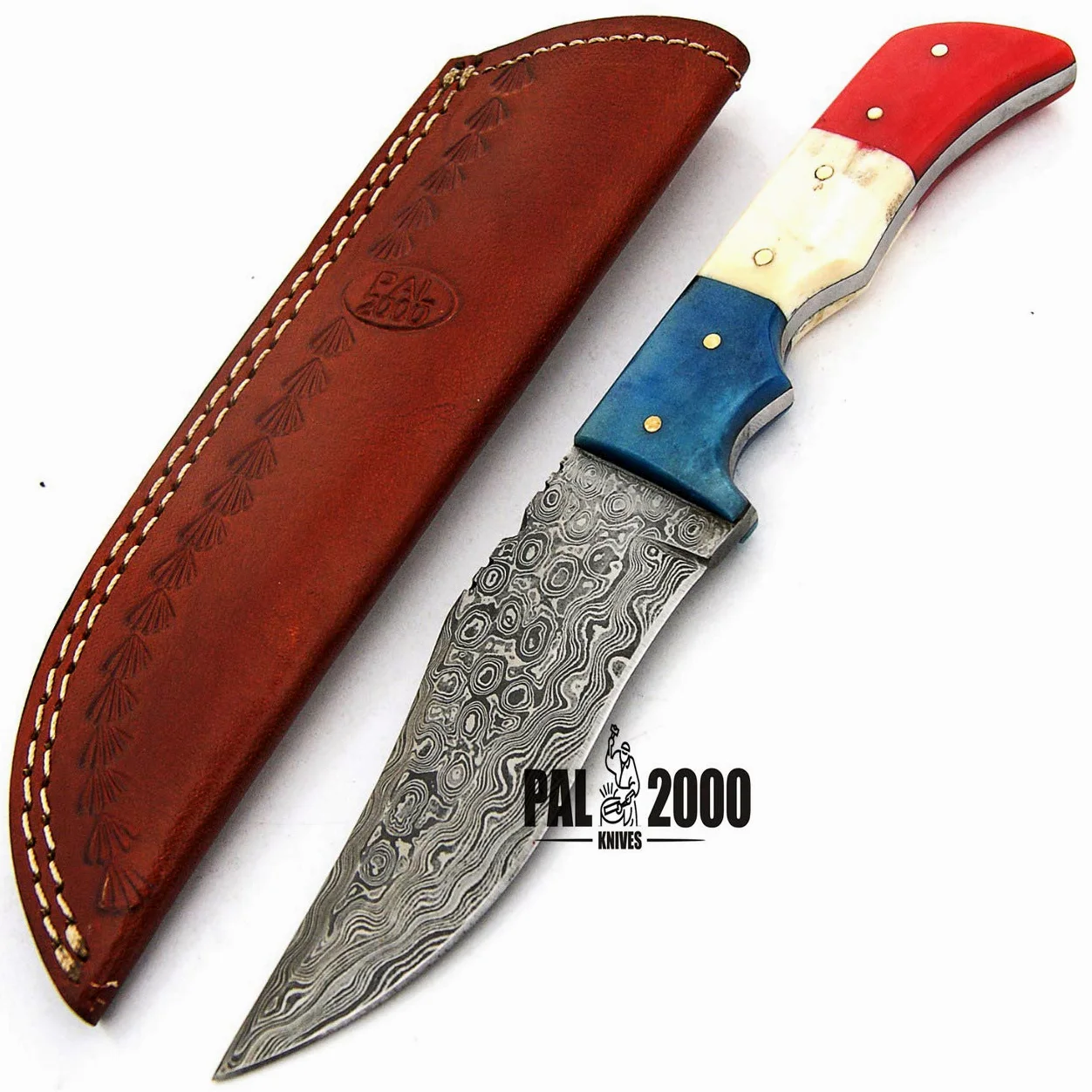 PAL 2000 KNIVES 9412 cuchillo hecho a mano de acero de damasco