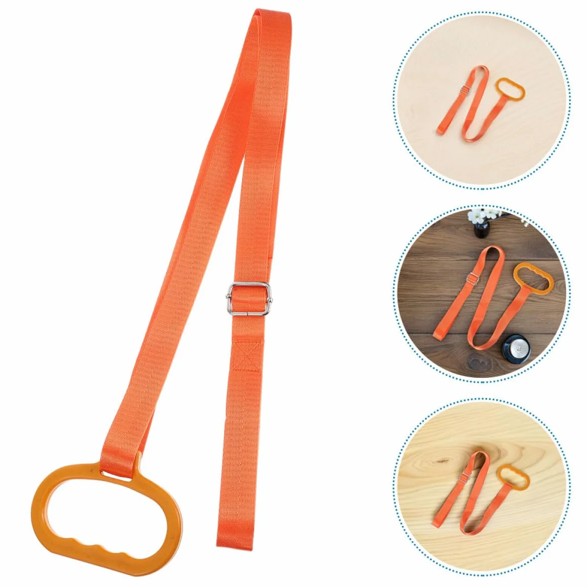 VANZACK Arnés de Arrastre para Ciervos Ajustable Naranja 2 Unidades con Cuerda Autoblocante Resistente y Asa Portátil Sistema de Transporte para Caza y Actividades al Aire Libre
