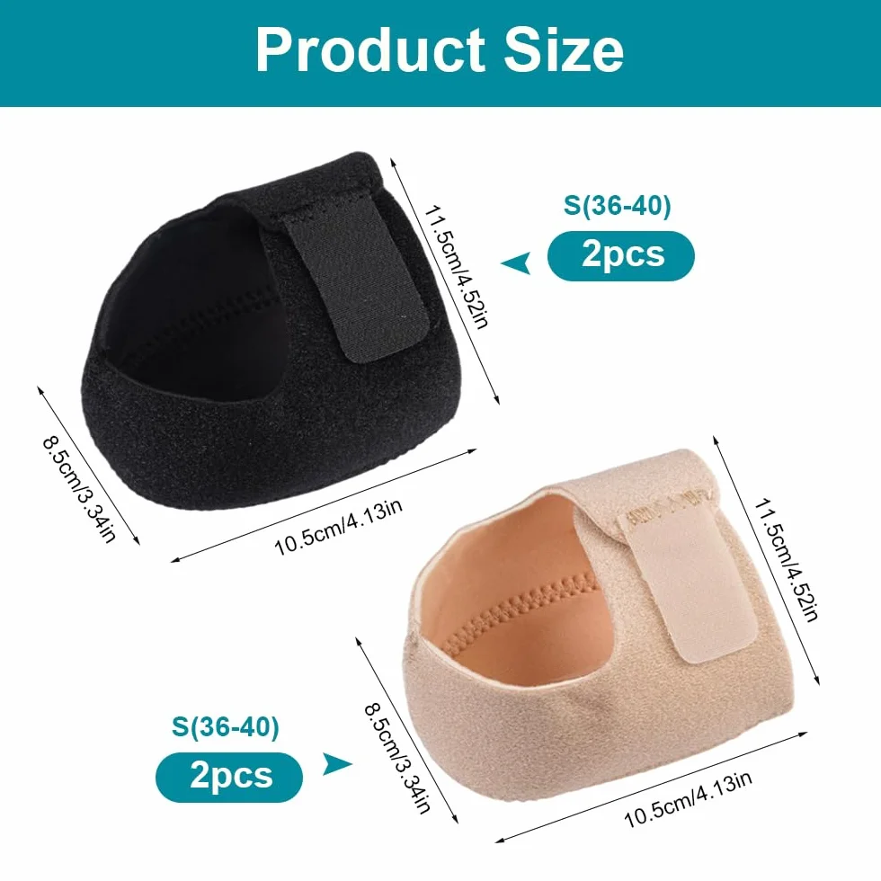 Protectores de Talón de Gel para Fascitis Plantar, Alivio del Dolor, Taloneras de Silicona (S 36-40)