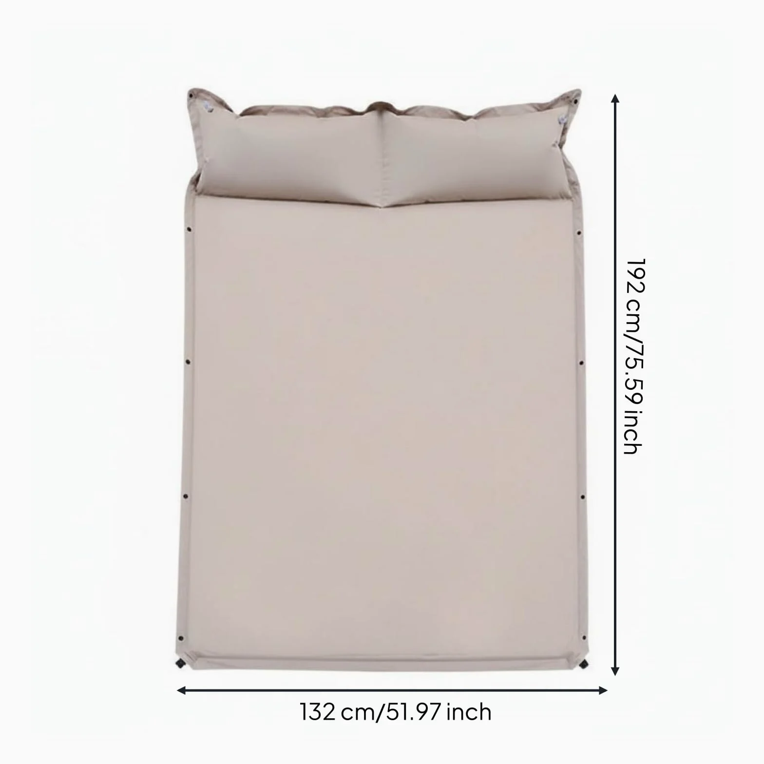 Sharplace Colchón Industrial Autoinflable Colchón de Camping Esterilla Colchoneta con Construcción Resistente al Agua de 3cm y Soporte Reforzado Adecuado para, Dorado Arena