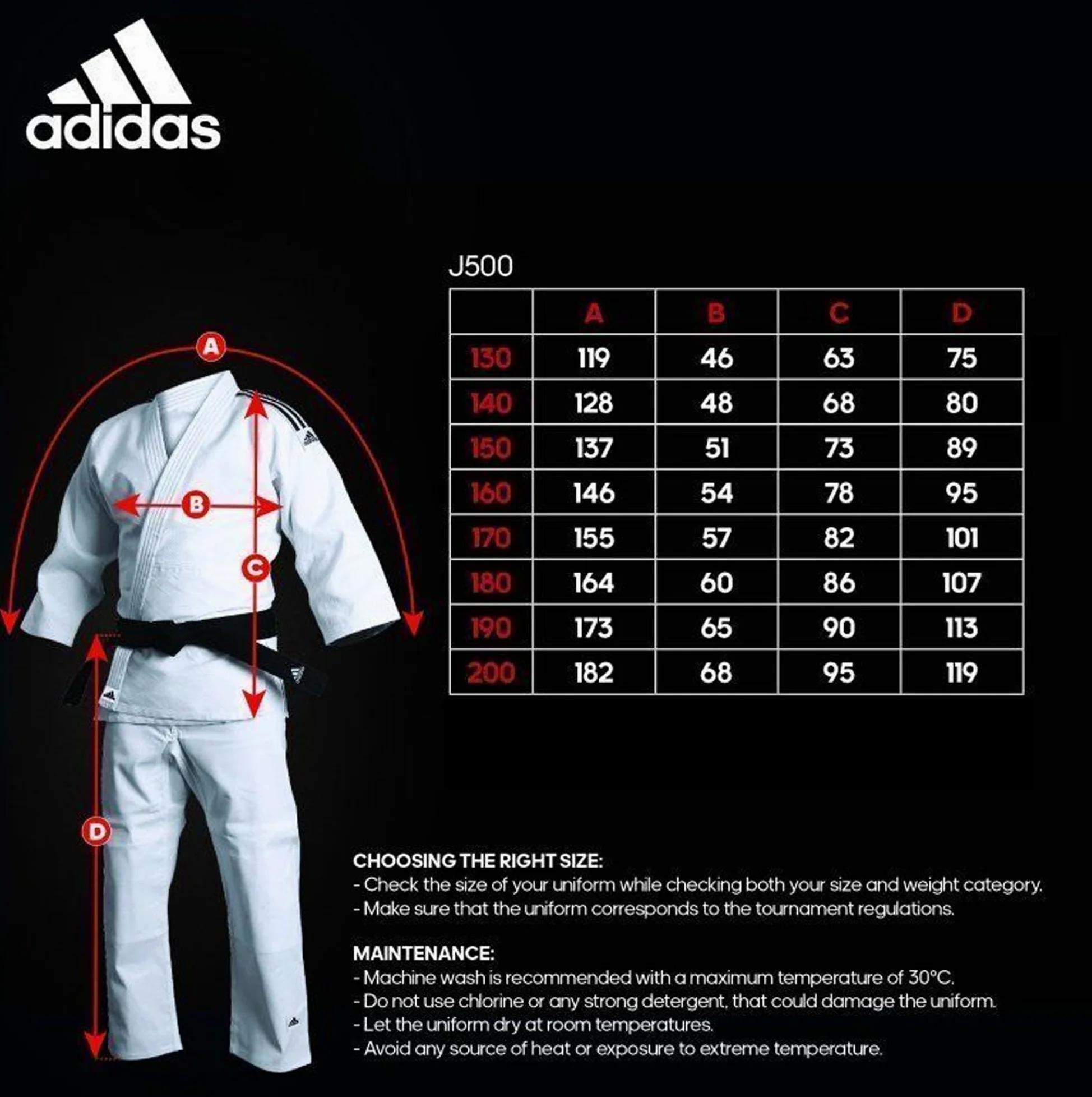 adidas Uniforme de Judo adidas de Entrenamiento, 500 g, 500 g, 500 g, 1 Unidad