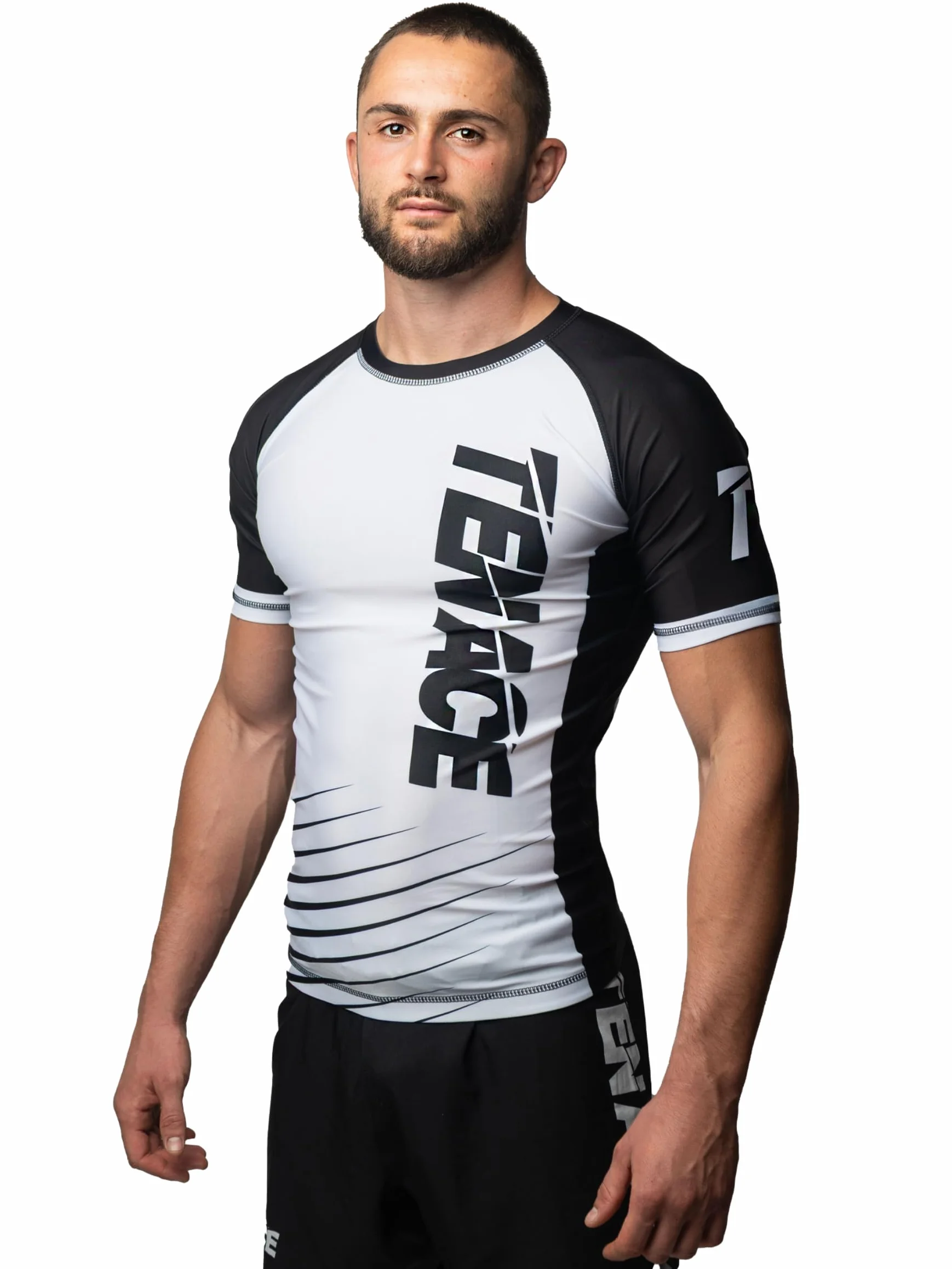 Tenace Camiseta Compresión Diseño Jiu Jitsu Competición - Rashguard para Entrenamiento MMA, BJJ, Grappling