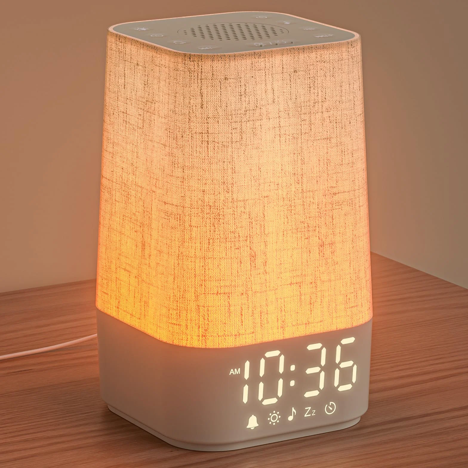 LIORQUE Despertador Amanecer Luz Natural, 13 Niveles de Brillo, 10 Ruido Blanco, 20 Melodías Naturaleza, Alarma Snooze