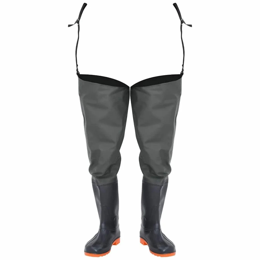 Botas altas de agua de pesca verde oscuro