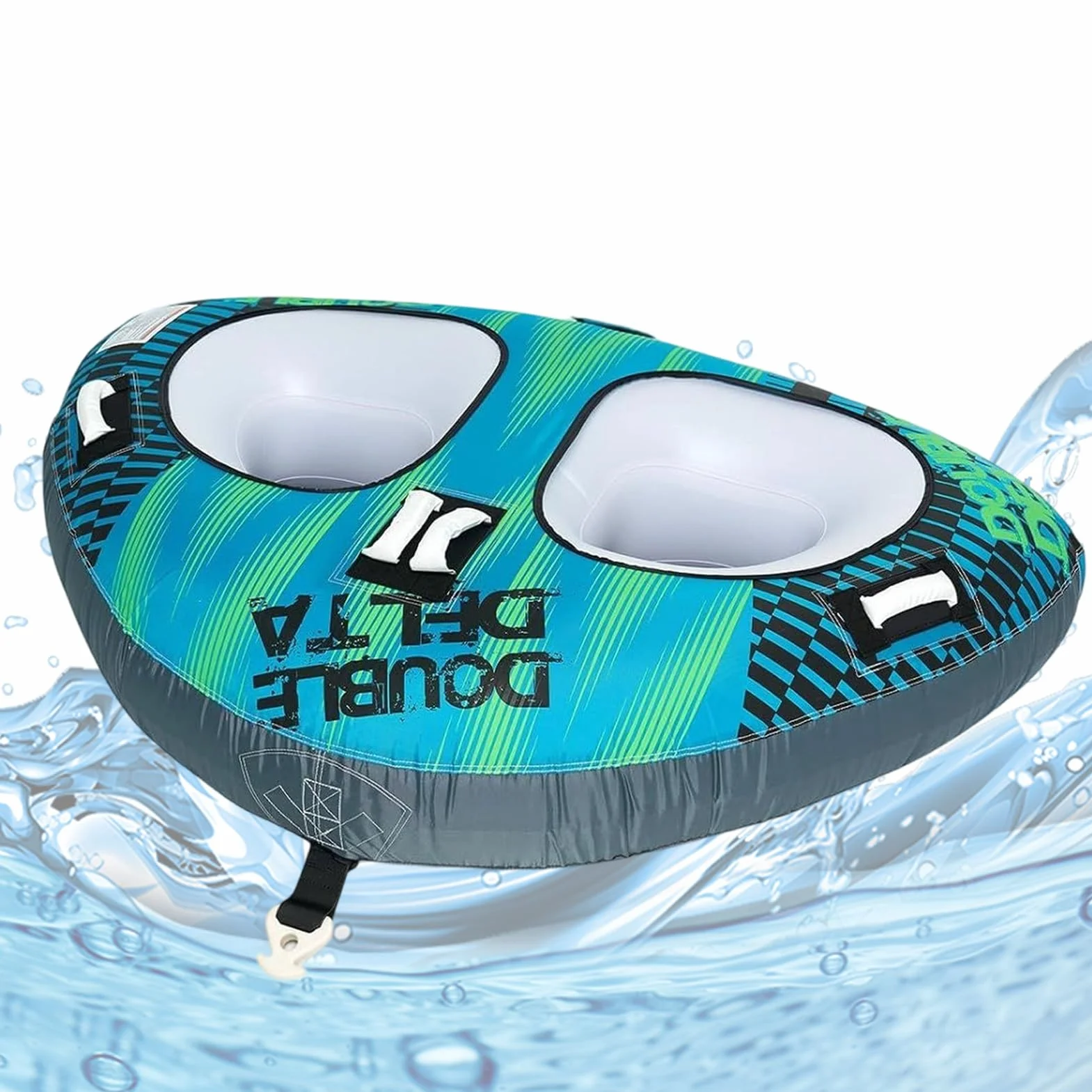 Tubo remolcable para barcos, balsa inflable deportes acuáticos, resistente al desgaste, compacto, para playa lago río piscina