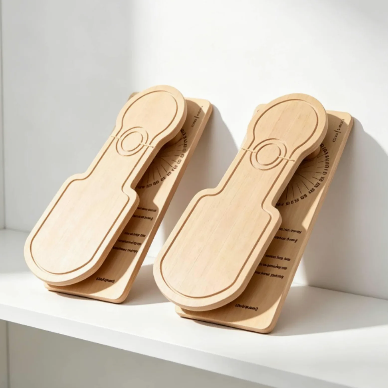 rockible Foot Arch Tablero de Entrenamiento para Arco Plantar de Equilibrio Tabla de Estiramiento Soporte de Rehabilitación Madera Duradera con Marcaciones de