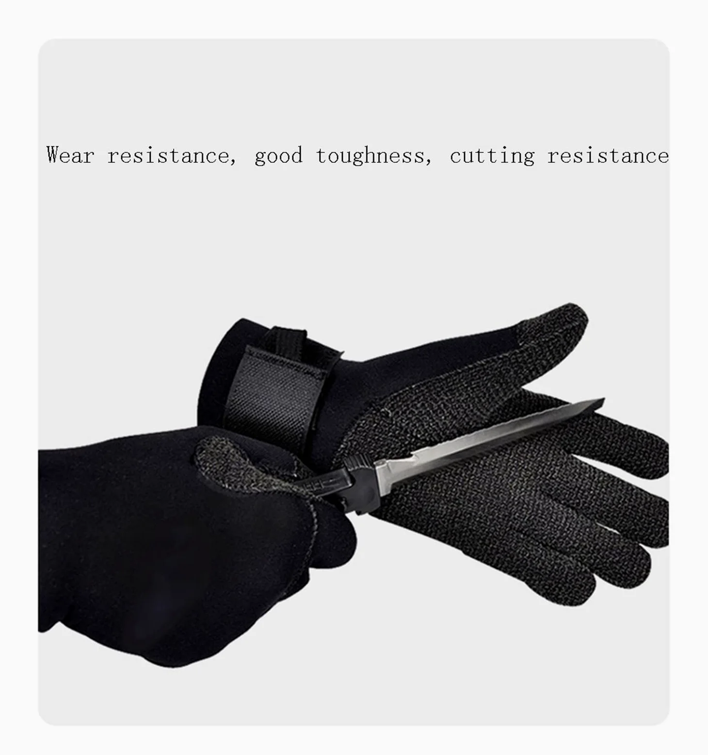 guantes de buceo Guantes De Buceo De 5MM For Caza Submarina Equipo Antideslizante Resistente Al Desgaste Guantes Negros Ajustables Resistentes A Las Puñaladas Para hacer snorkel, nadar y bucear.(Size: