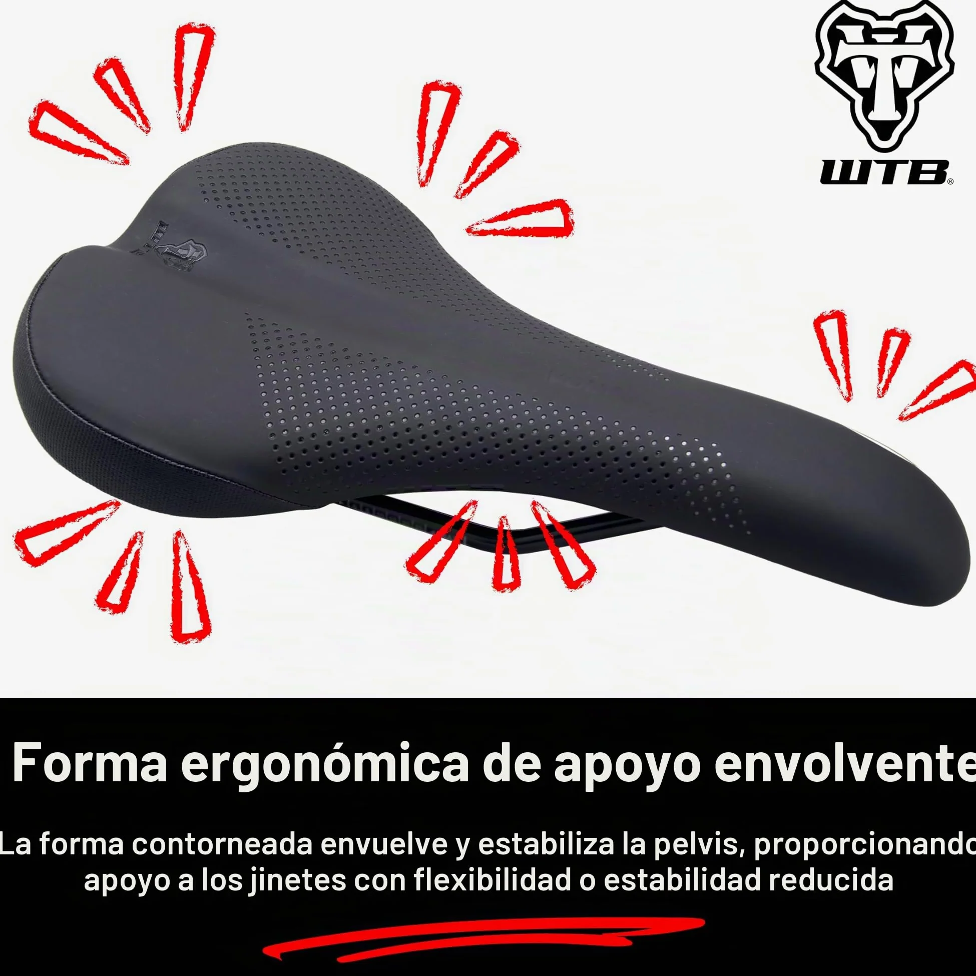 WTB Volt Sillín Estrecho Cromoly Negro (W065-0583)