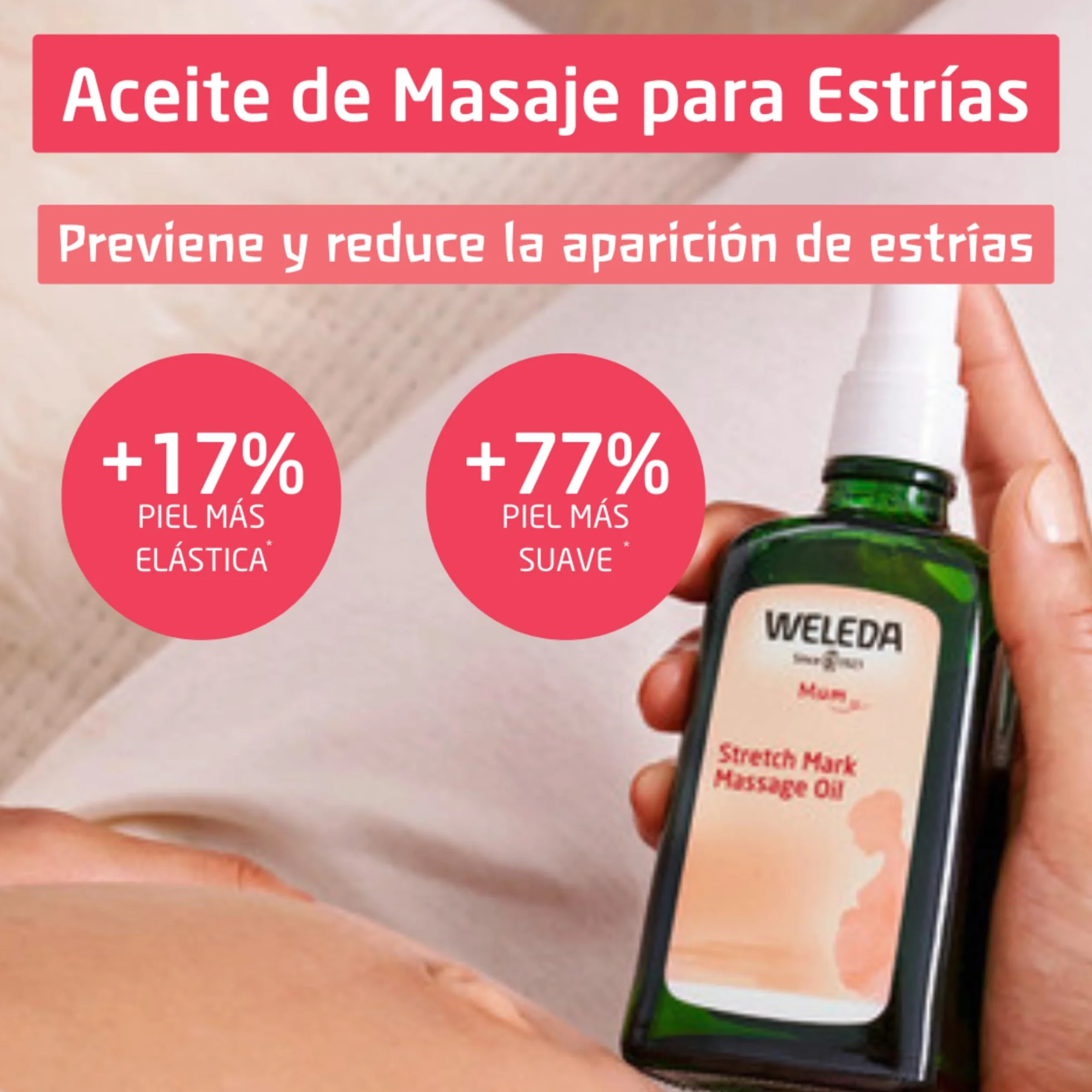Weleda Aceite de Masaje Antiestrías Embarazo 100 ml