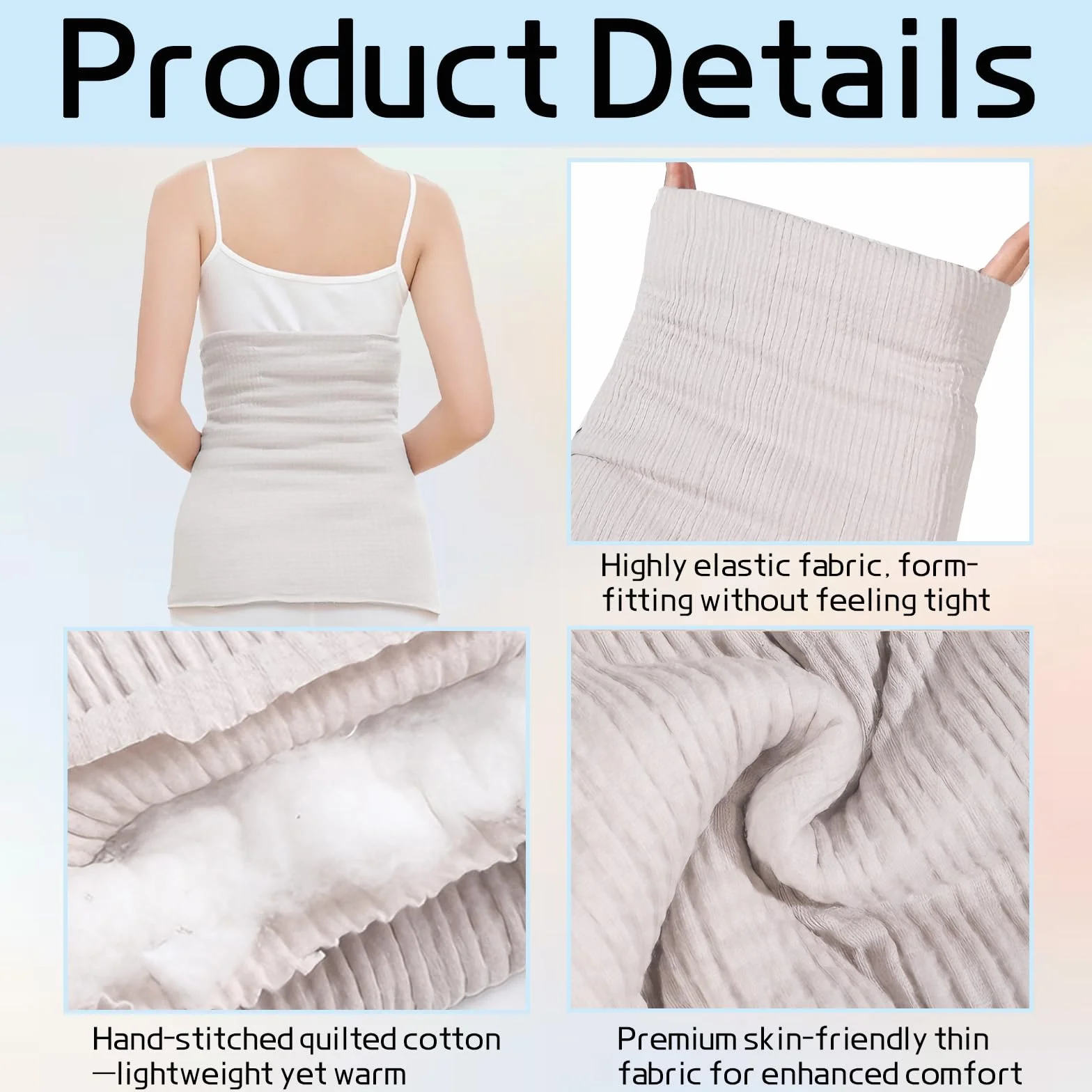 Calentador de espalda lana angora merino cinturón térmico protección riñones alivio dolor hombres mujeres