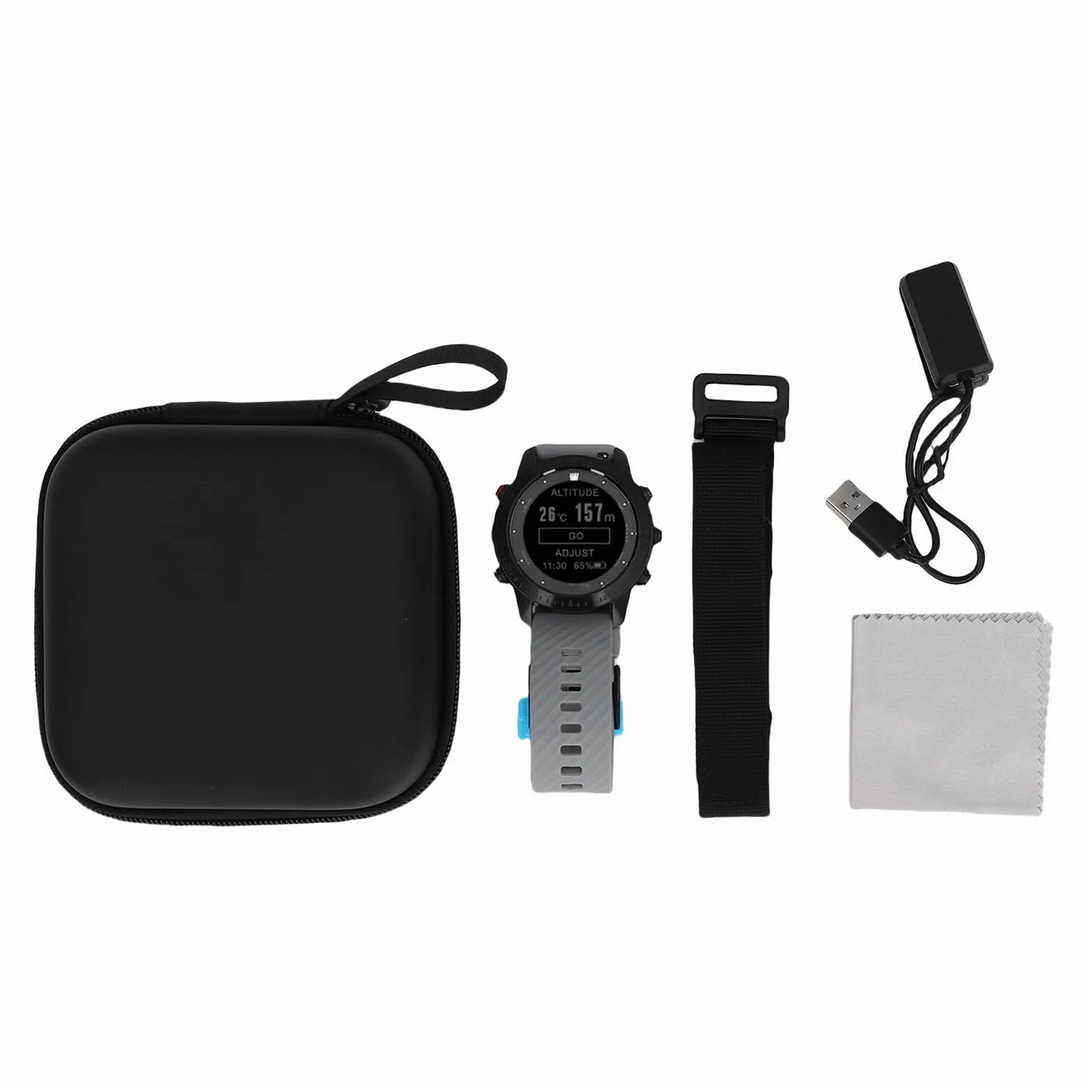 Reloj de Pulsera de Buceo Reloj Deportivo Inteligente con Bluetooth 100 M Computadora de Buceo para Hombres Aleación Ligera de Ti con Correa Gris Claro