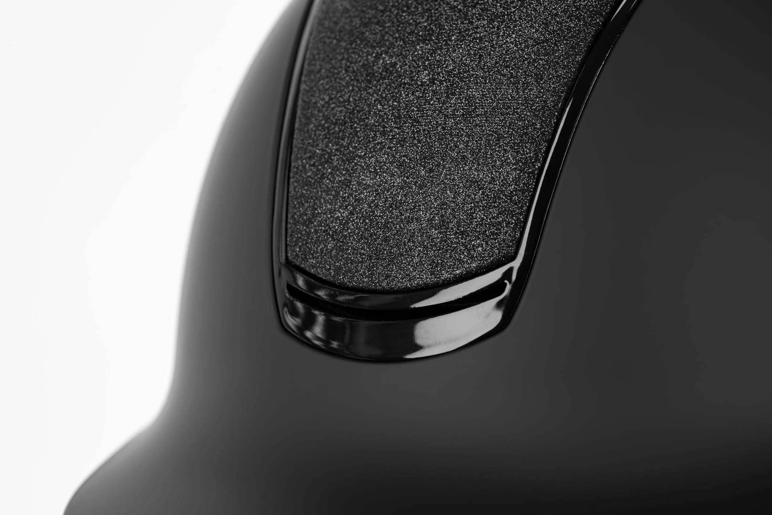 Covalliero Casco de equitación Eclipse, sistema de disco, sistema ERT, sistema de ventilación, carcasa de ABS, certificado EN1384:2023, aplicación brillante, negro mate, 58-61 cm