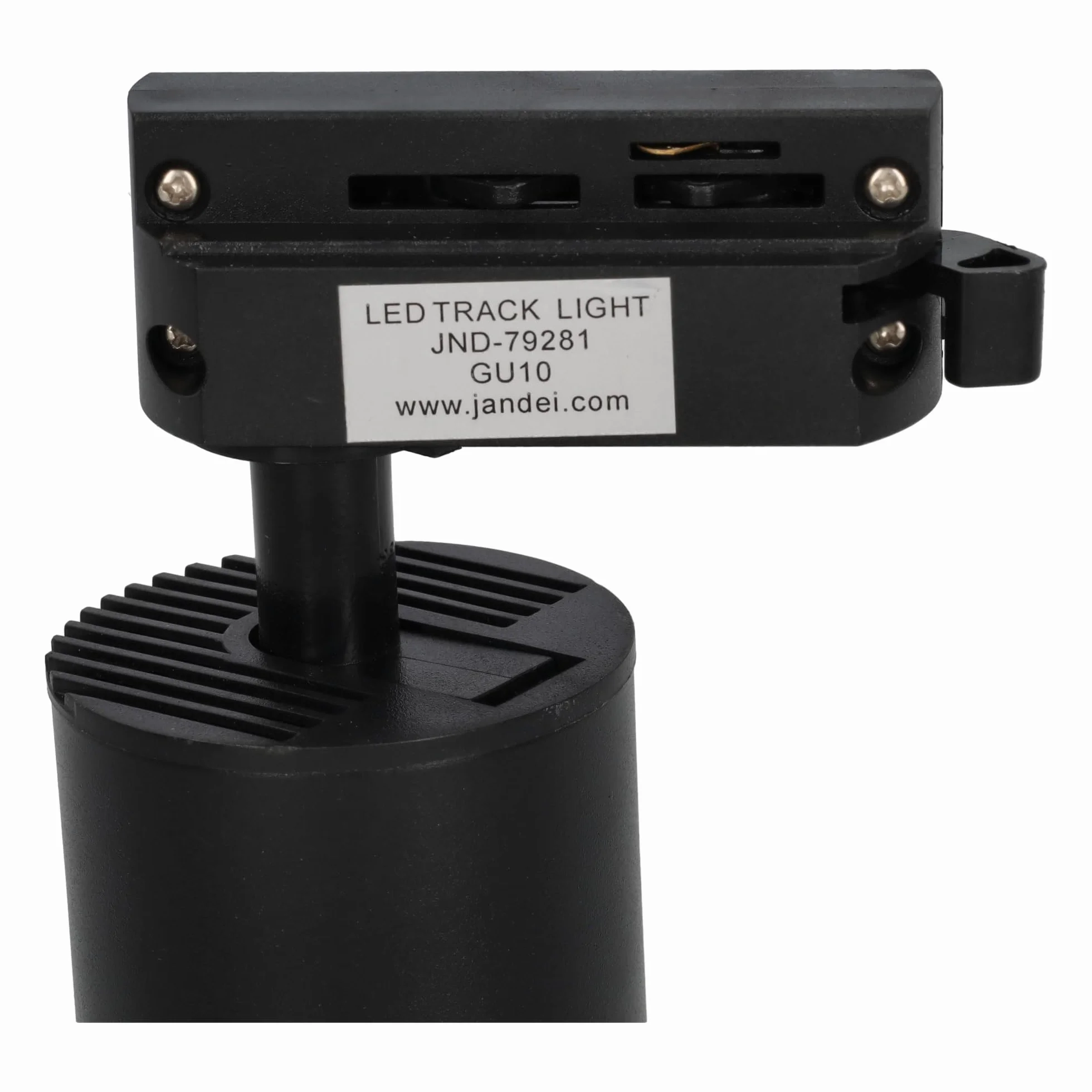 Pack 5x Foco Carril Orientable GU10 Monofásico 220V Aluminio Negro Iluminación Direccional