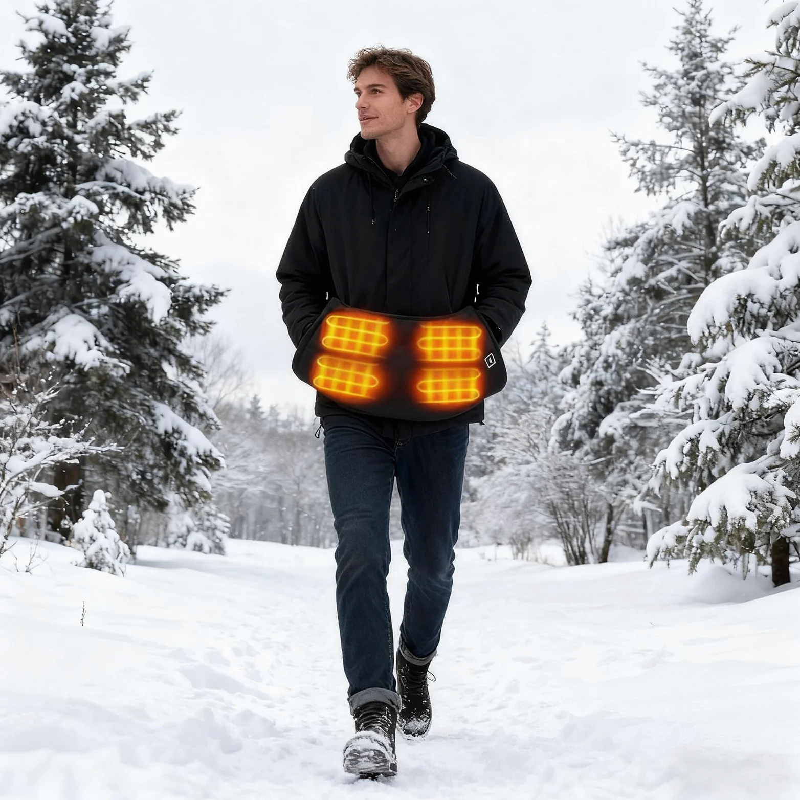 Bolsas recargables para calentar las manos, calentador eléctrico de calentamiento rápido para fútbol, golf, pesca, camping, calentador de invierno