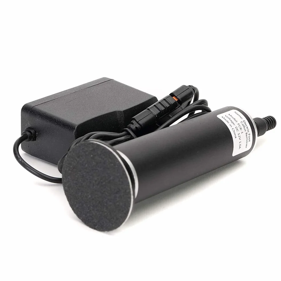 Lima Eléctrica Para Pies, Velocidad Ajustable, Cuidado de Los Pies con Almohadillas de Repuesto, Elimina la Piel Seca y Dura (Negro)