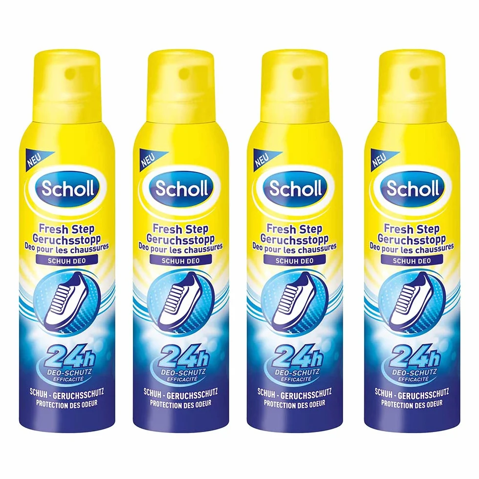 Scholl Desodorante para Zapatos 4 unidades 24h Contra Olores