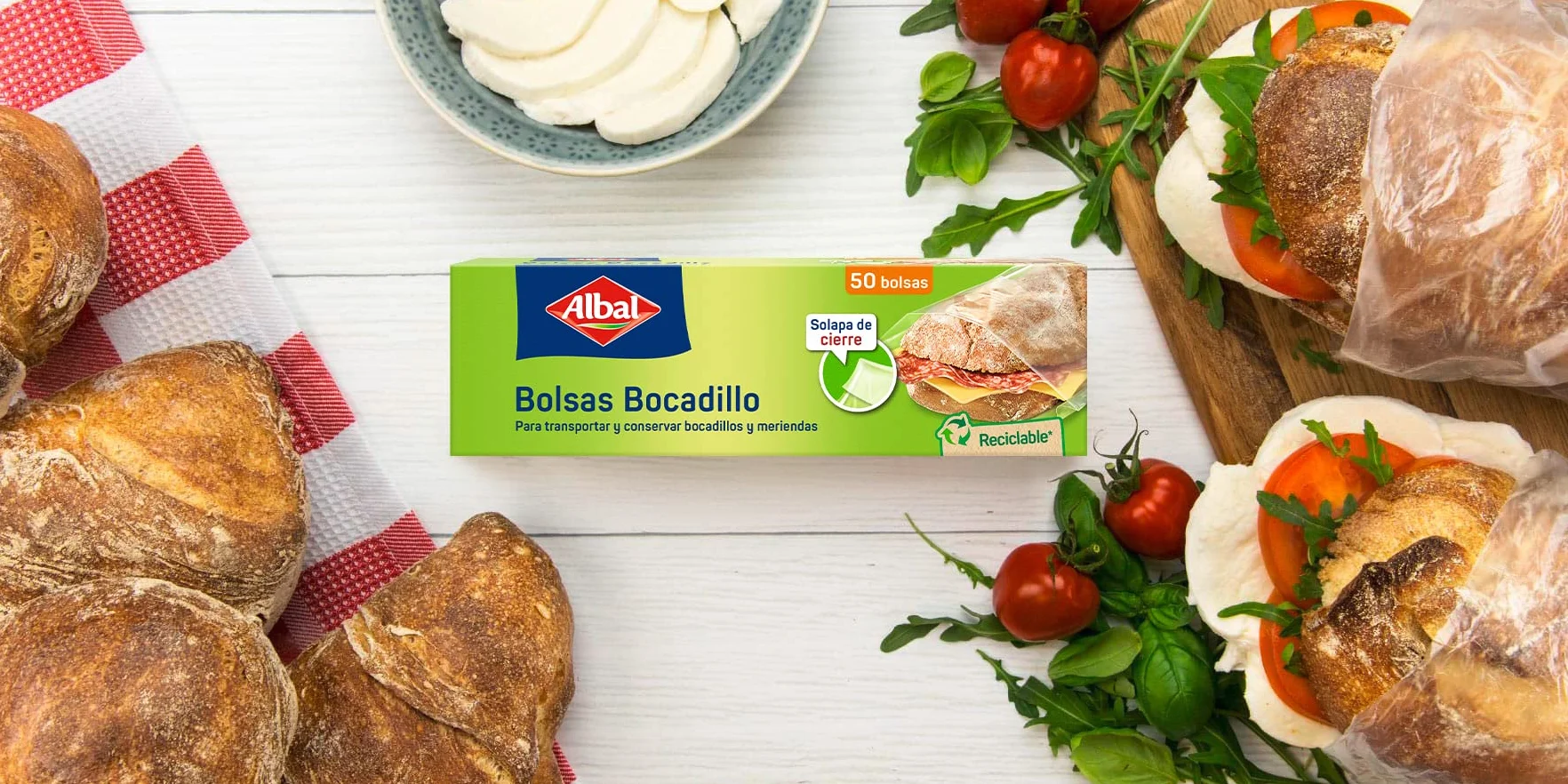 Albal Bolsas para bocadillo 50 unidades
