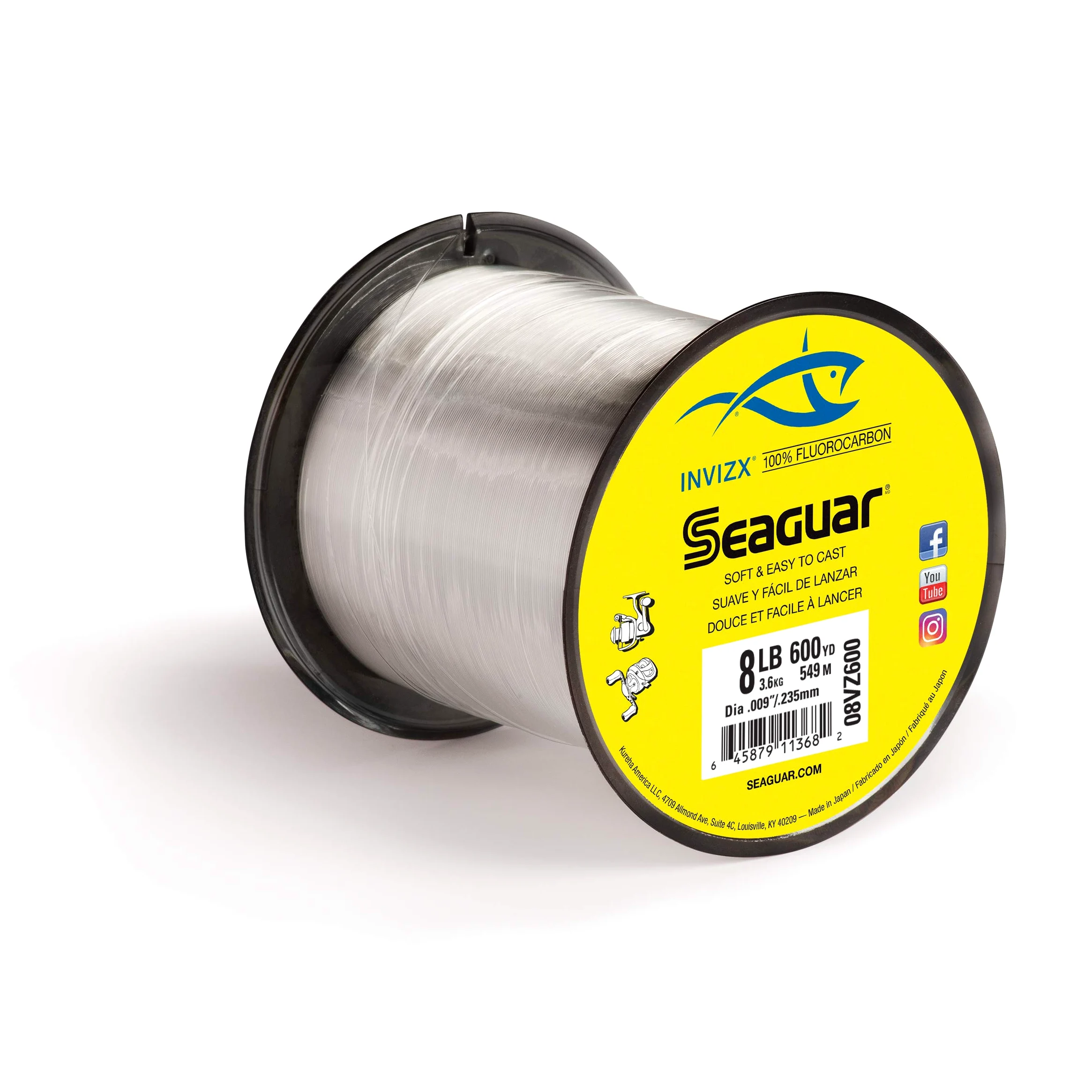 Seaguar InvizX Fluorocarbono 600 Yardas