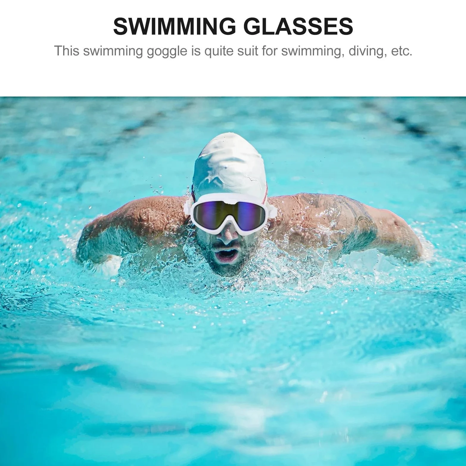 Natación Gafas de natación for deportistas Para Deportes | Protector ocular Equipo de buceo Gafas de natación