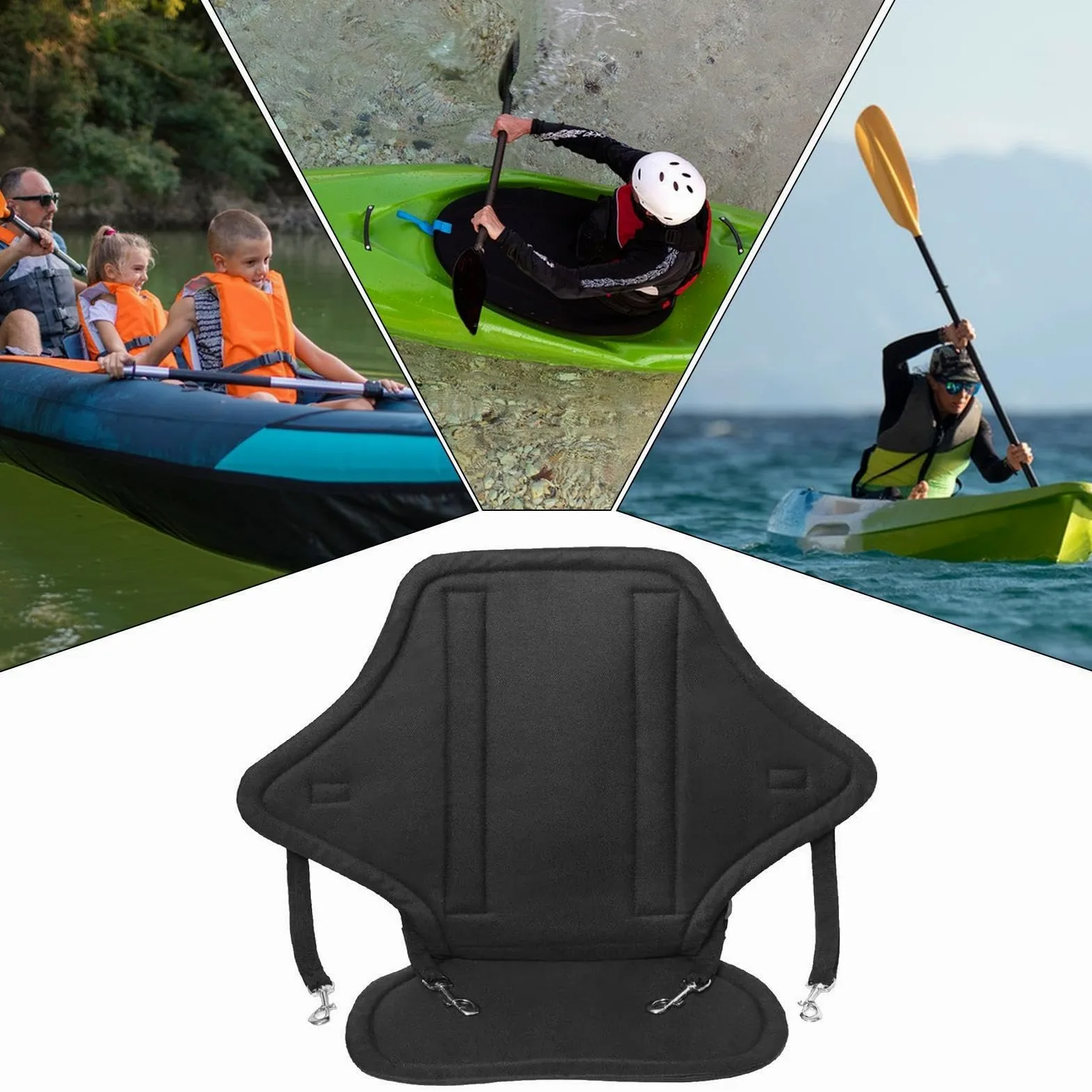 Asiento de paddleboard | Silla de apoyo de espalda desmontable con correa ajustable, asiento de silla de canoa, para hombres, mujeres, jóvenes, adolescentes, aficionados, entusiastas