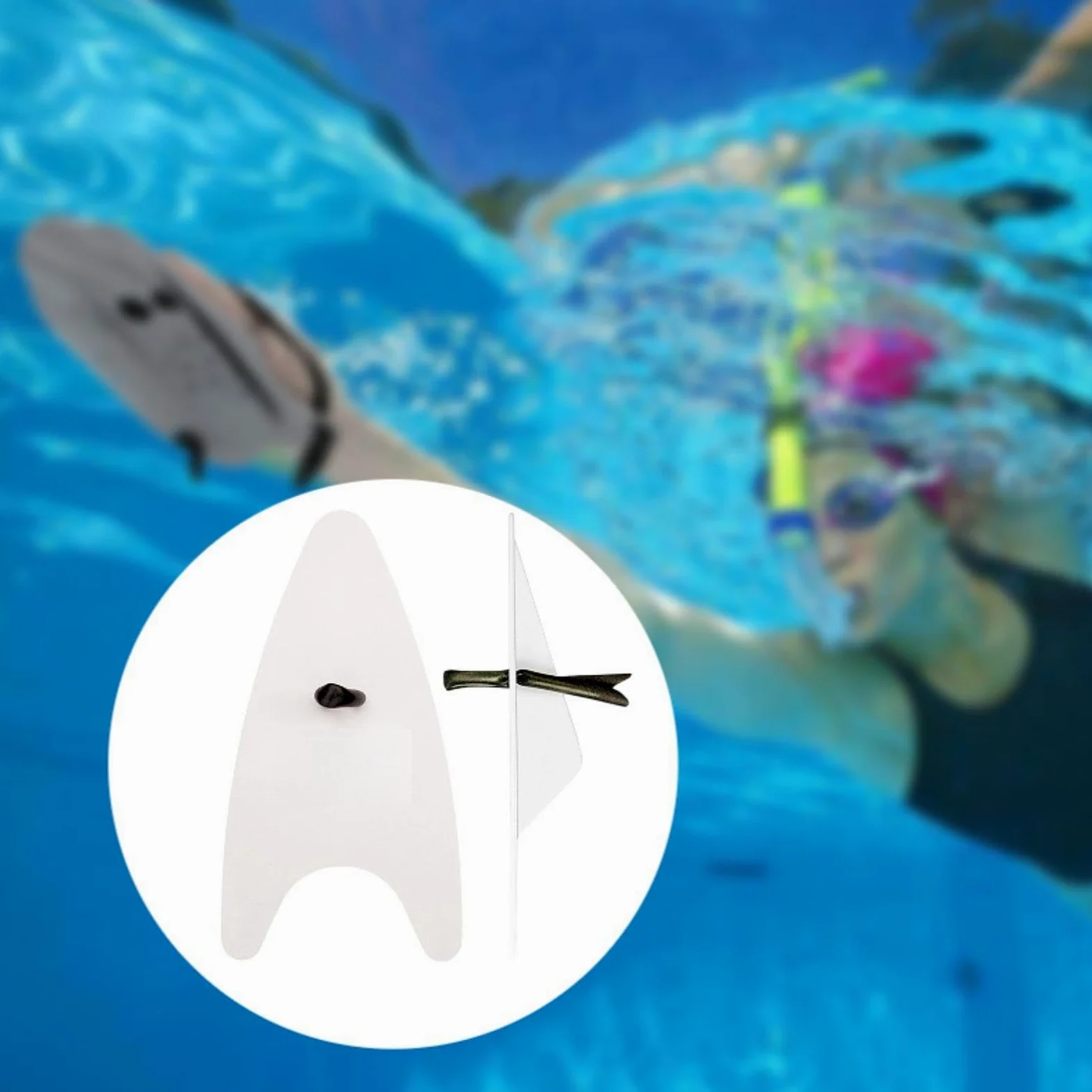 Fenteer Par de Paletas para Natación, Aletas de Mano para Entrenamiento en El Agua