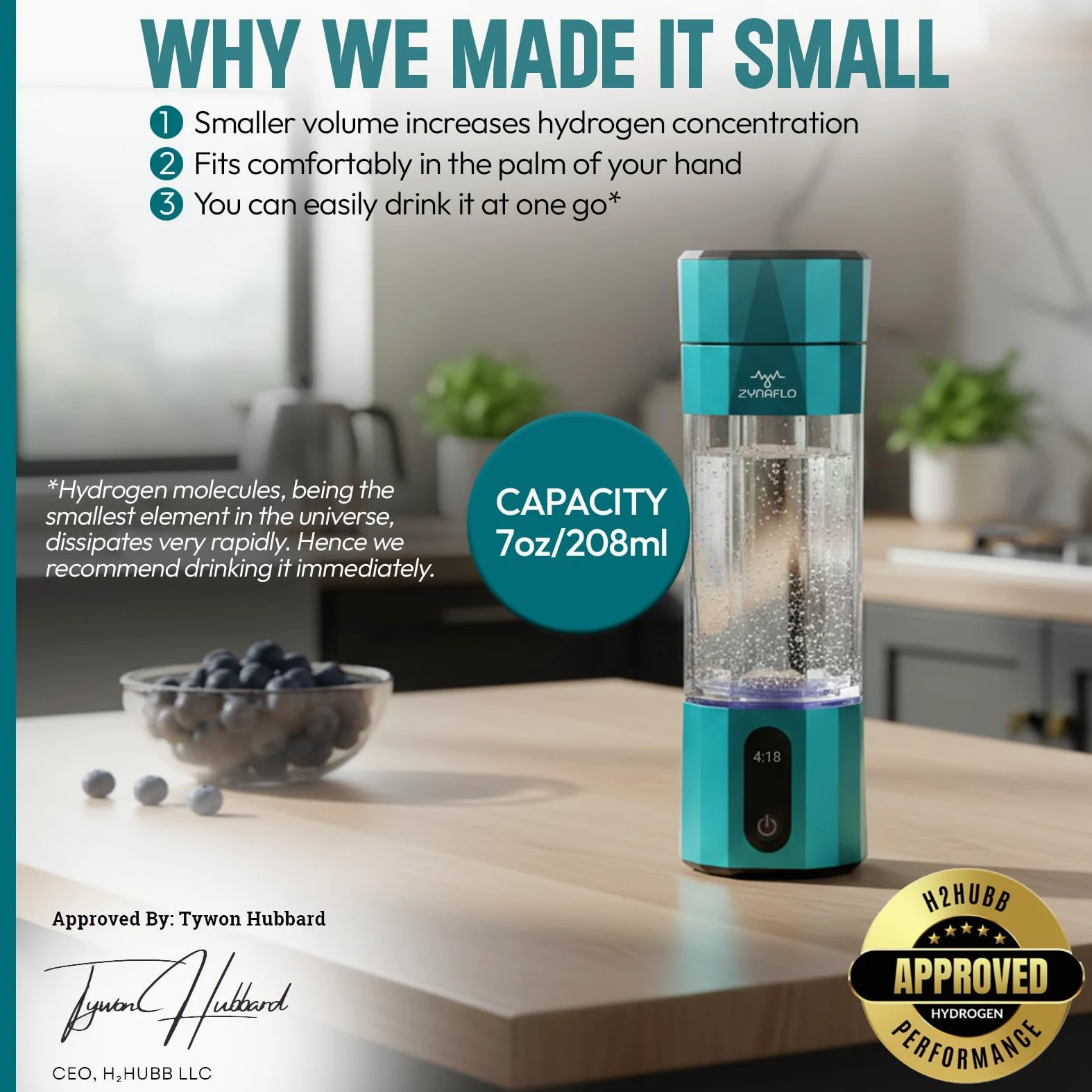 H2-Max Generador de botellas de agua de hidrógeno con tecnología SPE/PEM