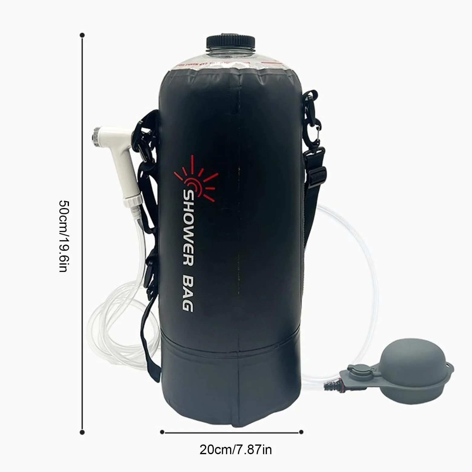 Ducha Camping Al Aire Libre 12 L Calentamiento Solar Manguera Desmontable | Duchas Solares Portátiles Para Acampar Equipo Senderismo, Playa, Natación, Accesorios Viaje, Aire Libre, Overlanding