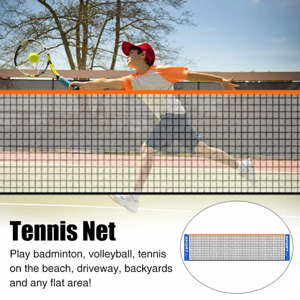 Red de Tenis Plegable portátil Red de Tenis Corta para niños Simple Bloque de Tenis móvil Red de Tenis