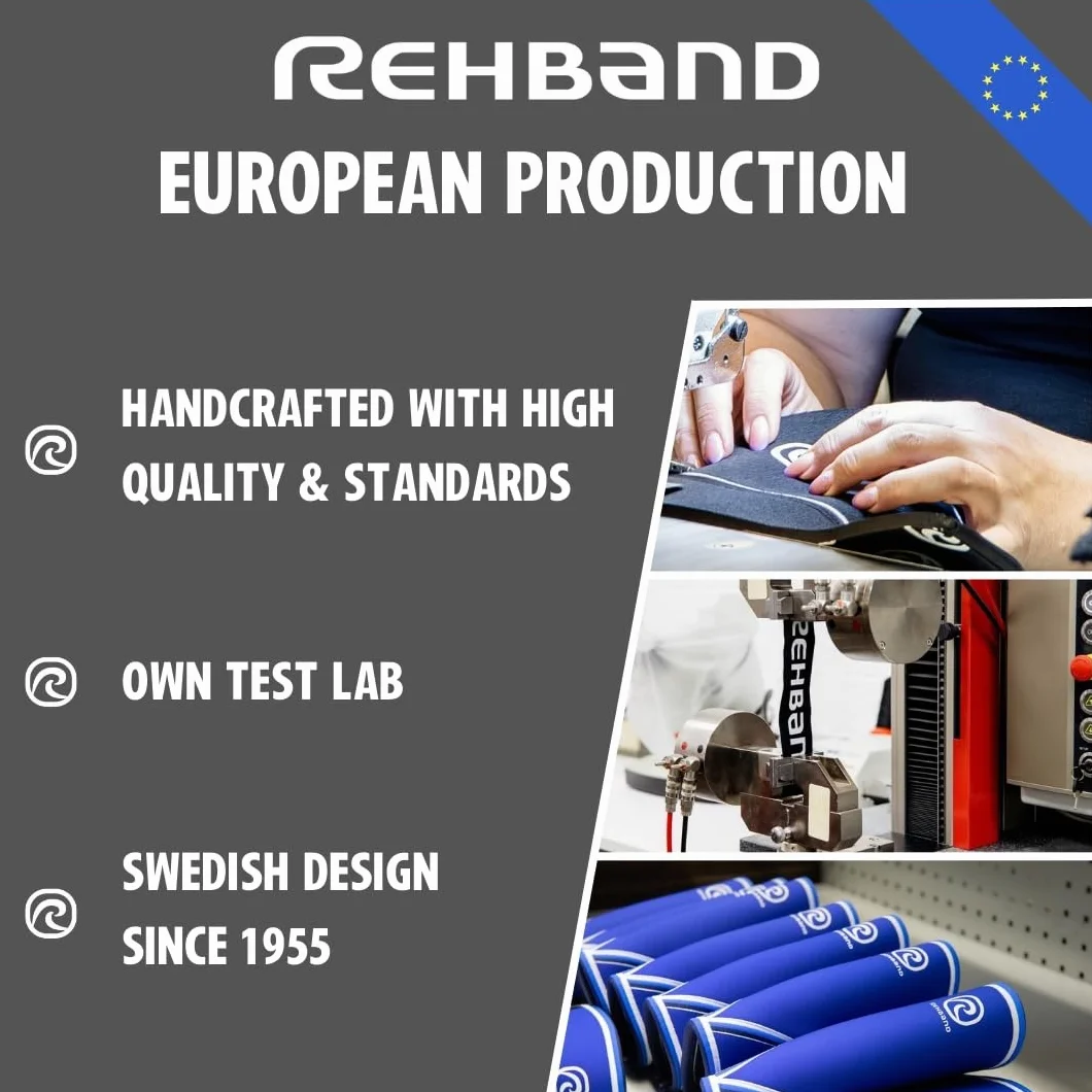 Rehband Rodillera Neopreno 5 mm Cross Fit Entrenamiento Pesado Unisex