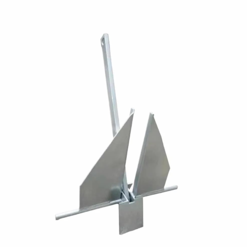 Ancla Danforth Galvanizada en Caliente 10 Kg 22 LB Compatible con Barco Embarcación Marina